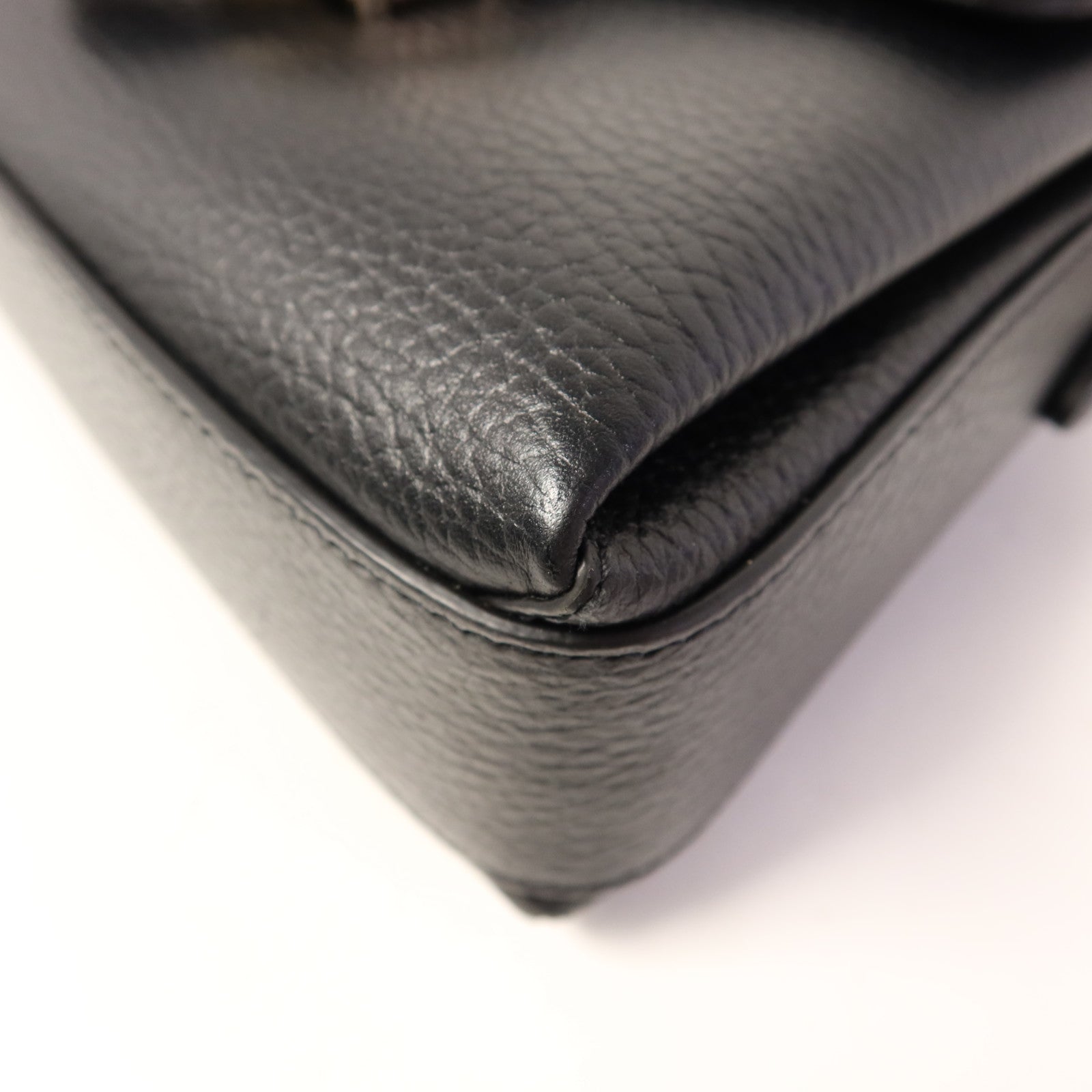 GUCCI 牛皮皮革Chain Shoulder金扣鏈帶肩背袋