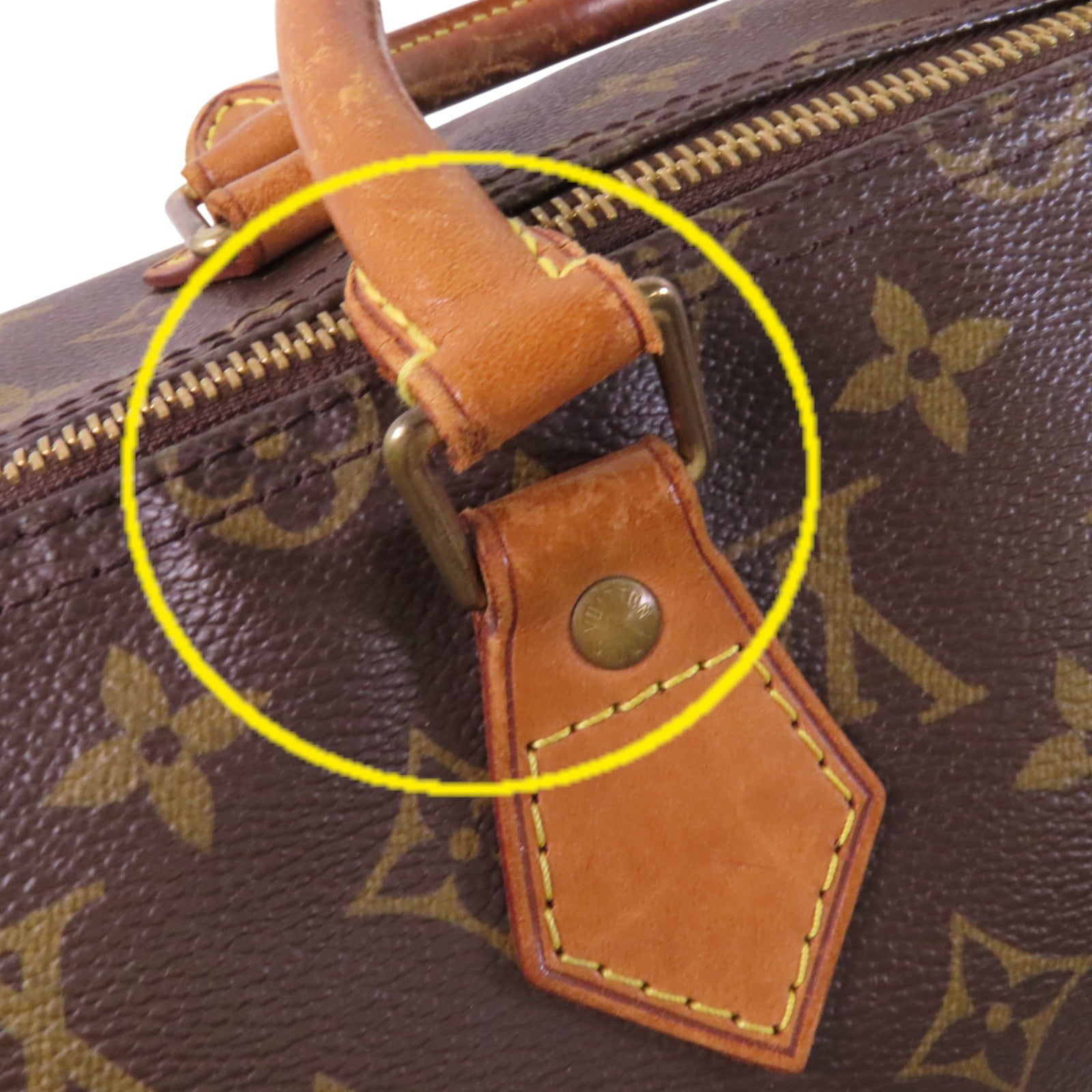 LOUIS VUITTON 【激減優惠】Monogram Speedy 35金扣手挽袋