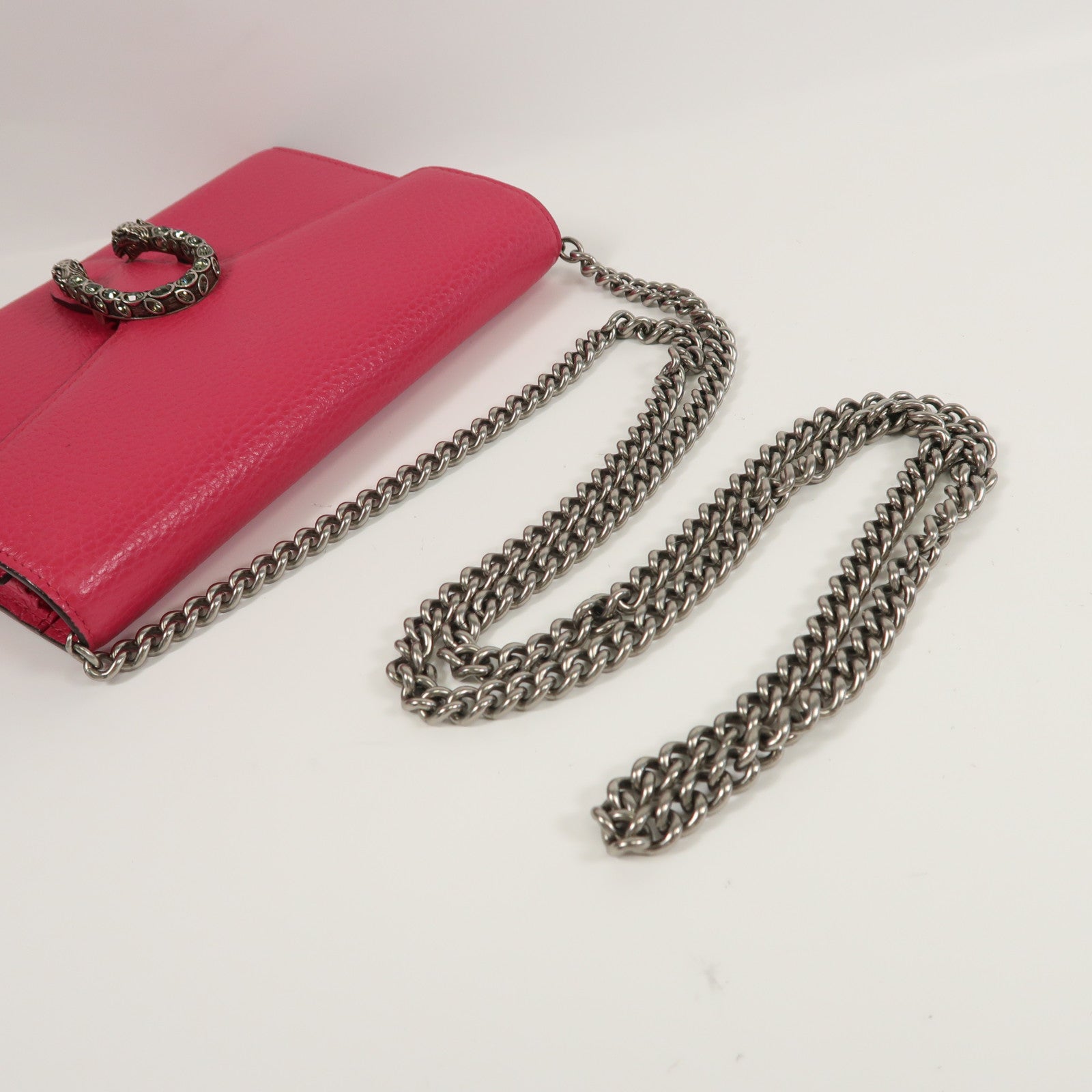 GUCCI GG Shoulder Bag Calfskin Leather