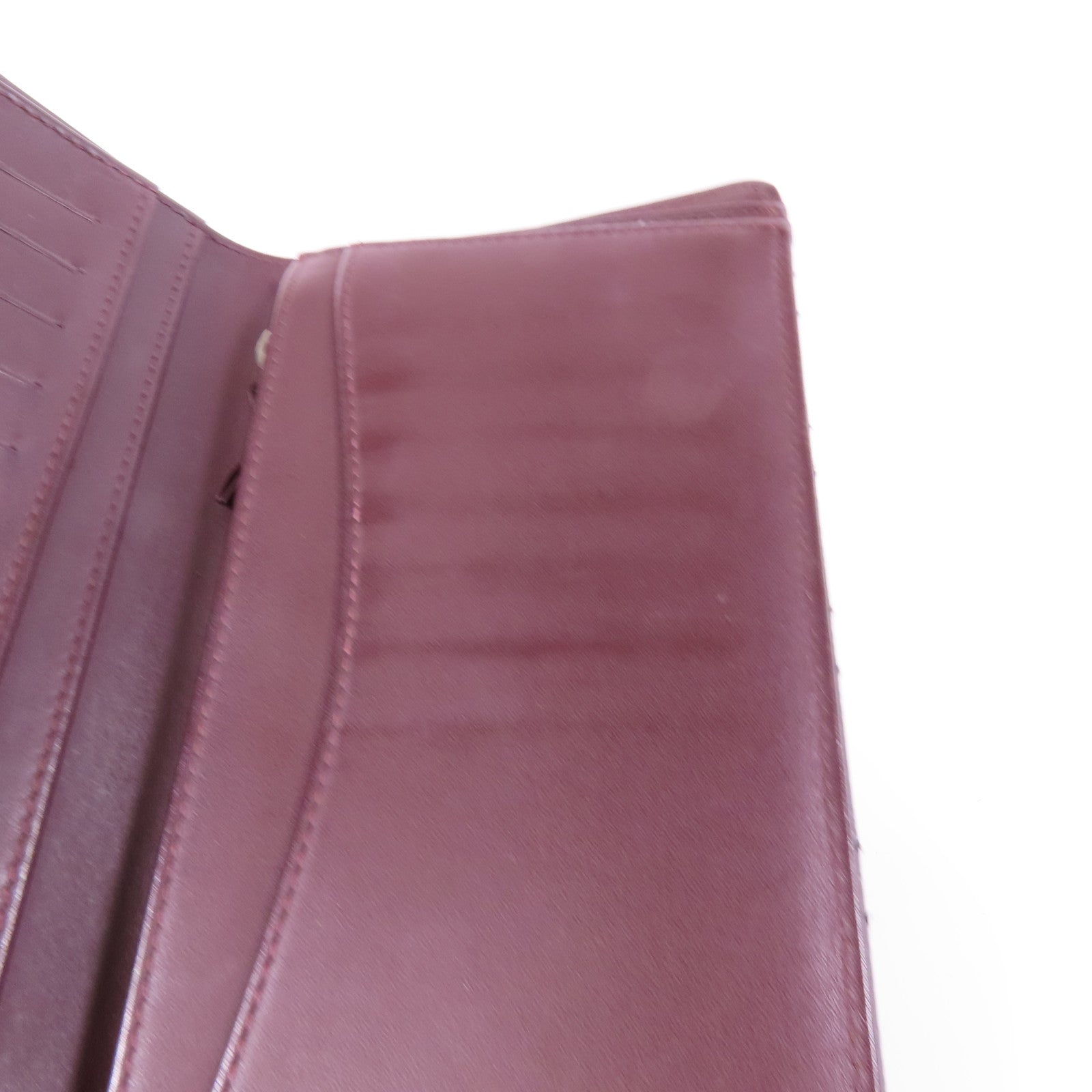 CHANEL 牛皮皮革Long Wallet銀扣長錢包