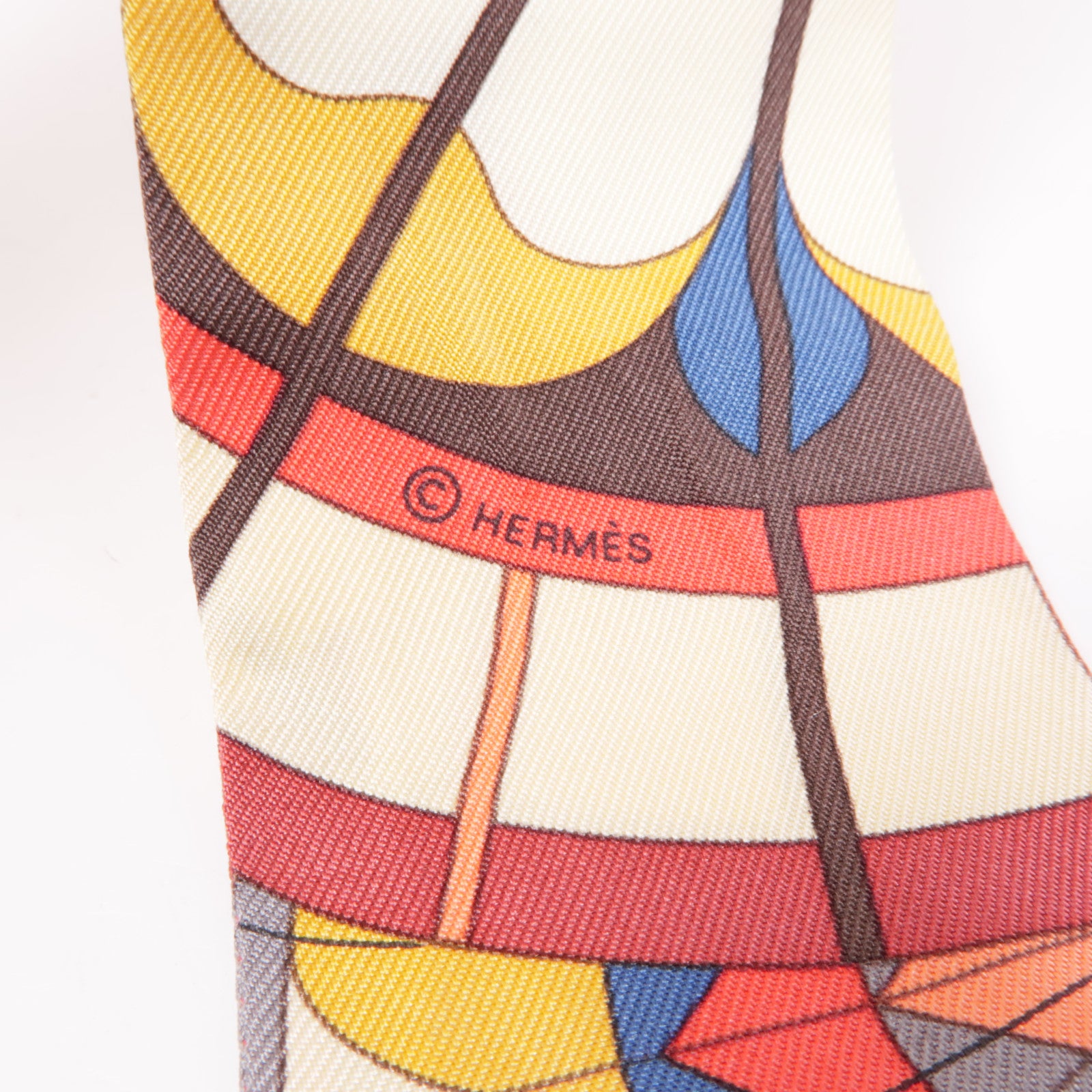 HERMES 絲質Twilly絲巾