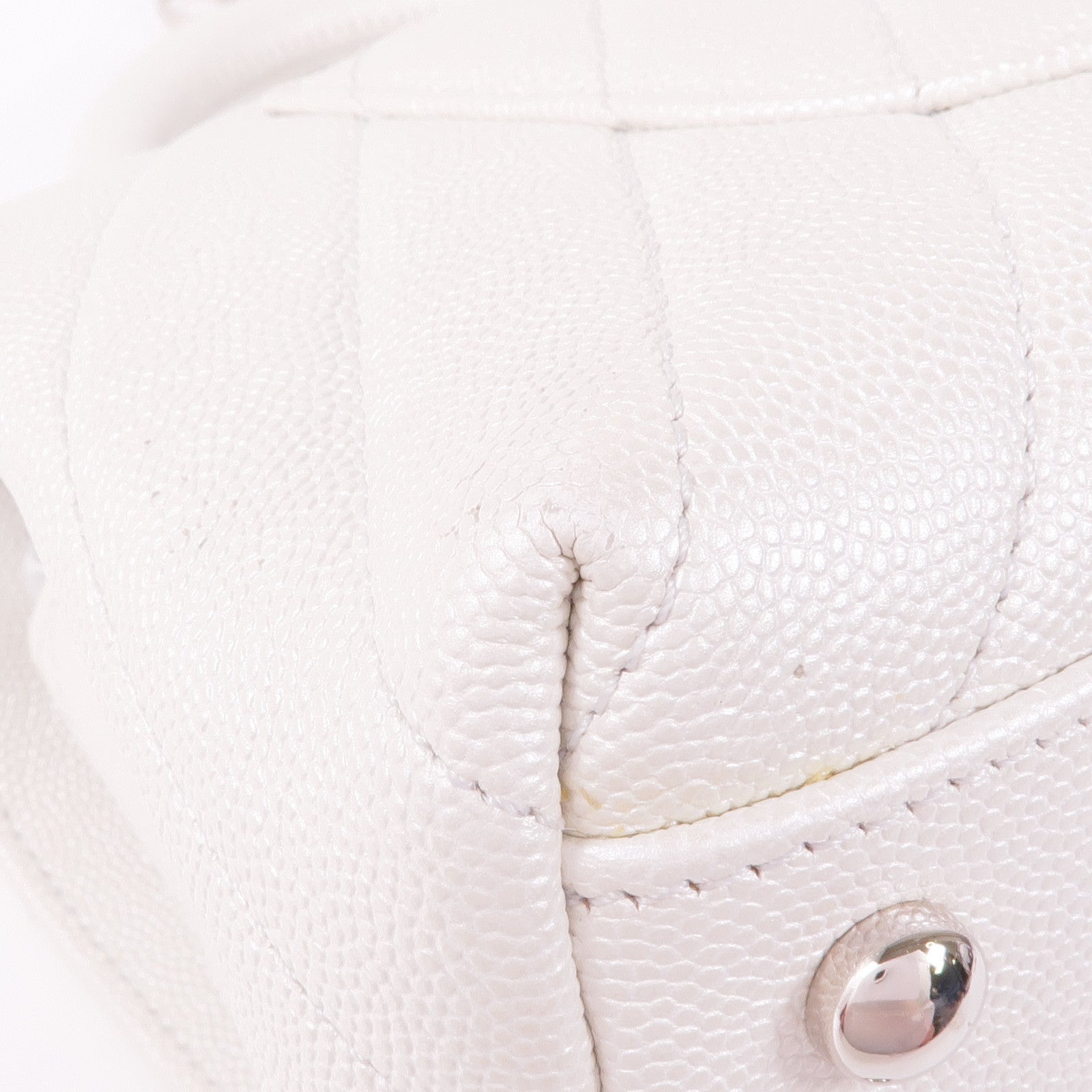 CHANEL 牛皮皮革Coco Handle銀扣鏈帶手挽肩背兩用袋