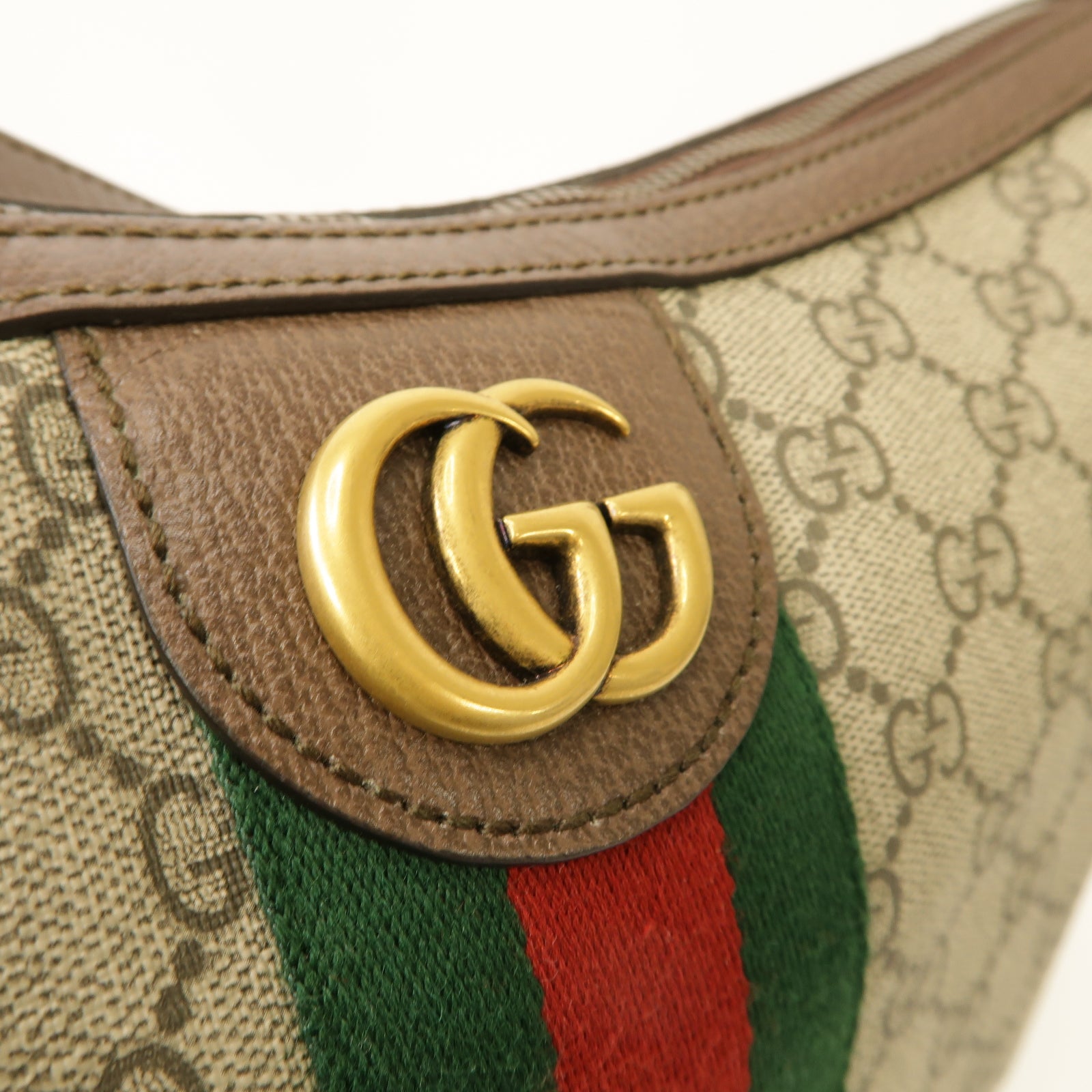 GUCCI 塗層帆布Ophidia GG Small Crossbody Bag金扣肩背袋啡色