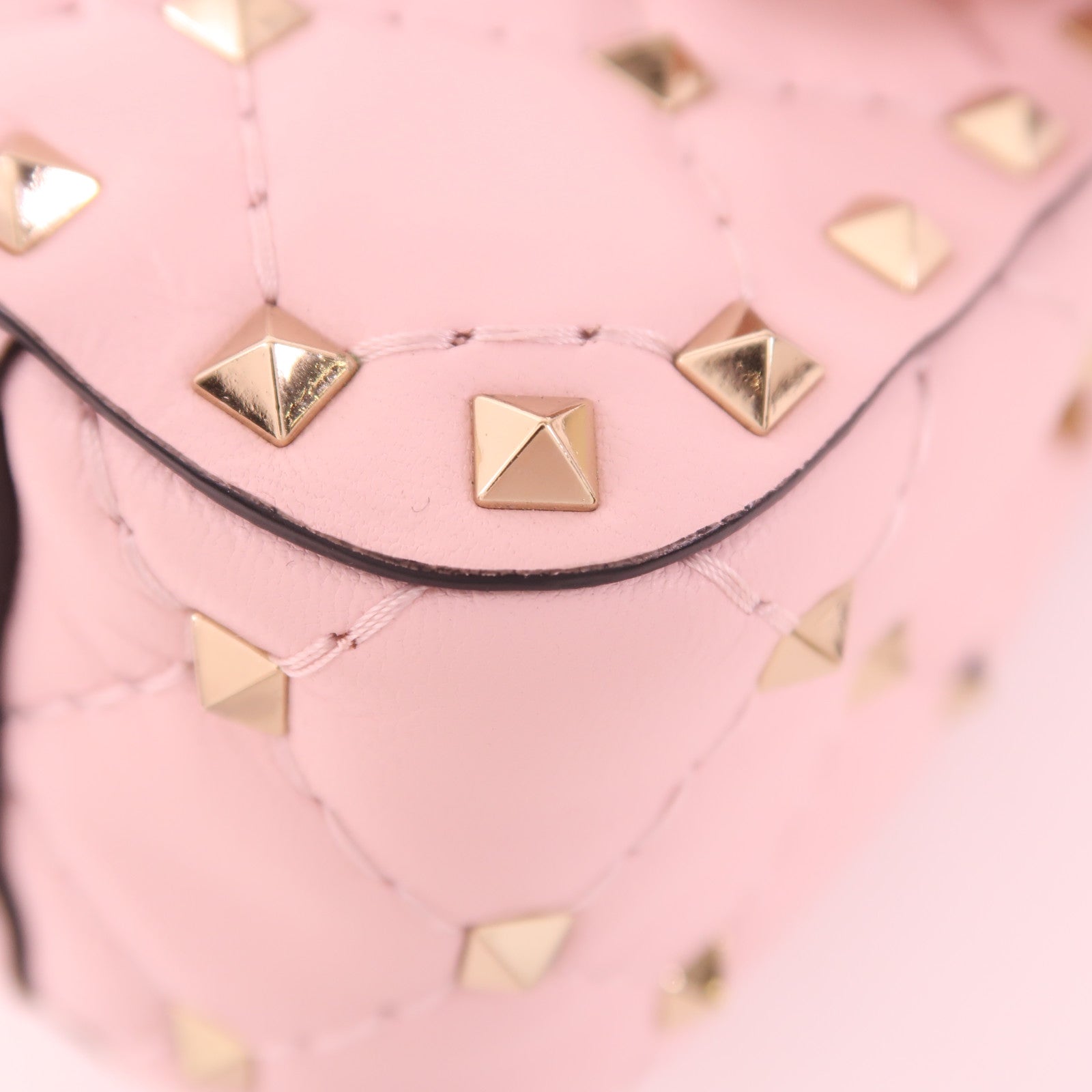 Valentino 皮革Rockstud Spike金扣手挽肩背兩用袋