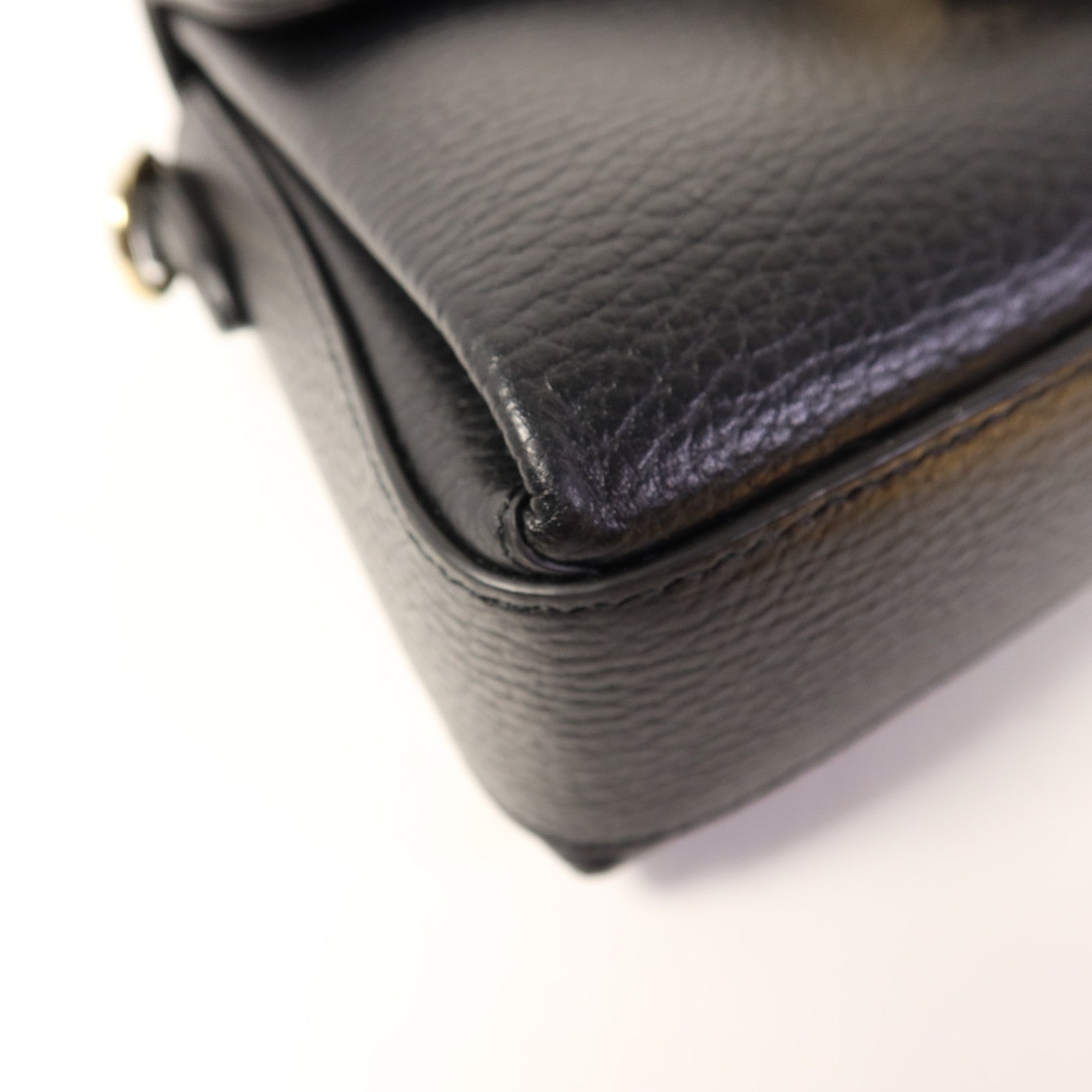 GUCCI 牛皮皮革Chain Shoulder金扣鏈帶肩背袋