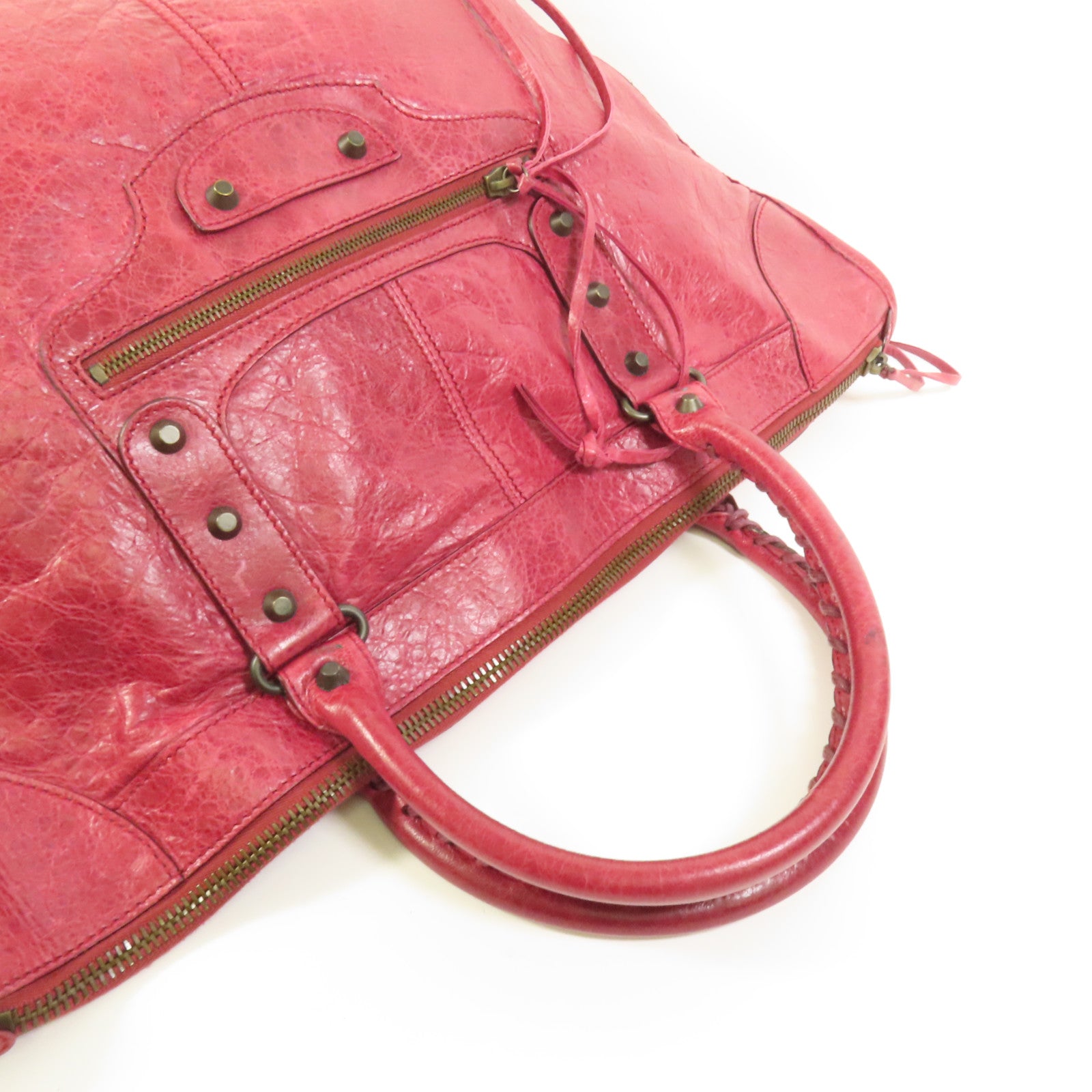 BALENCIAGA 牛皮皮革Weekender手挽袋