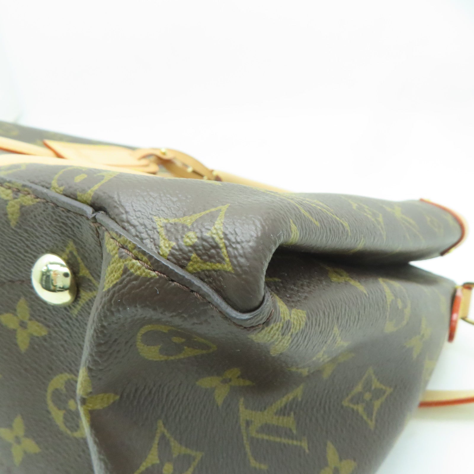 LOUIS VUITTON Monogram Soufflot BB金扣手挽肩背兩用袋啡色