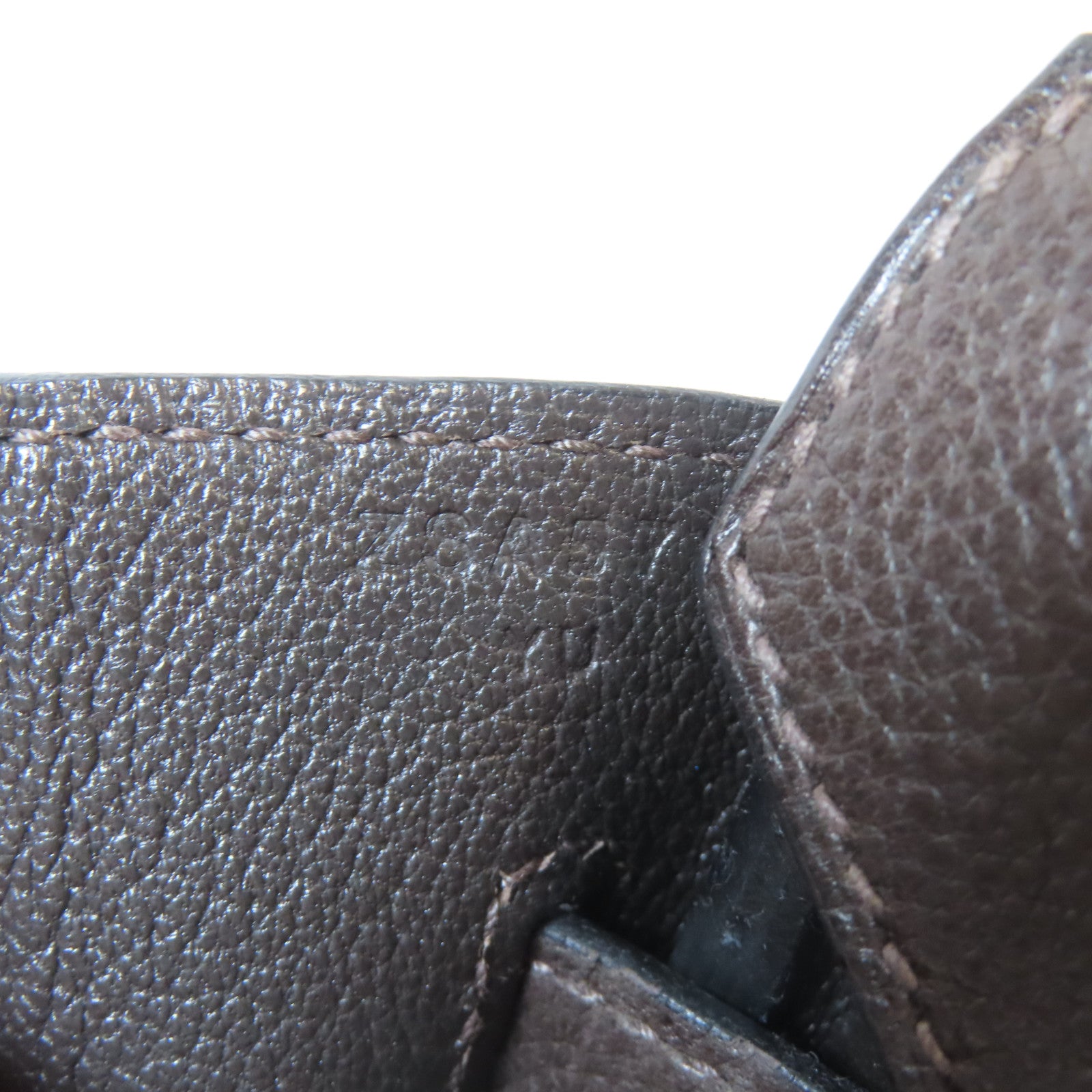 HERMES Clemence皮革Birkin30金扣手挽袋Chocolate啡色