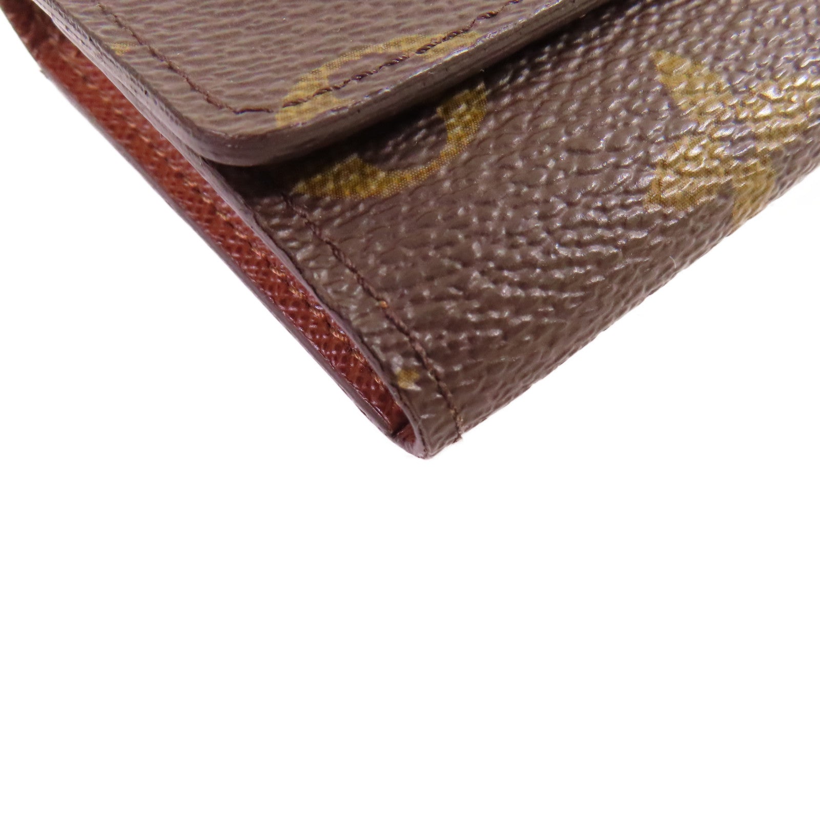 LOUIS VUITTON Monogram 5 Key Holder金扣鎖匙包啡色