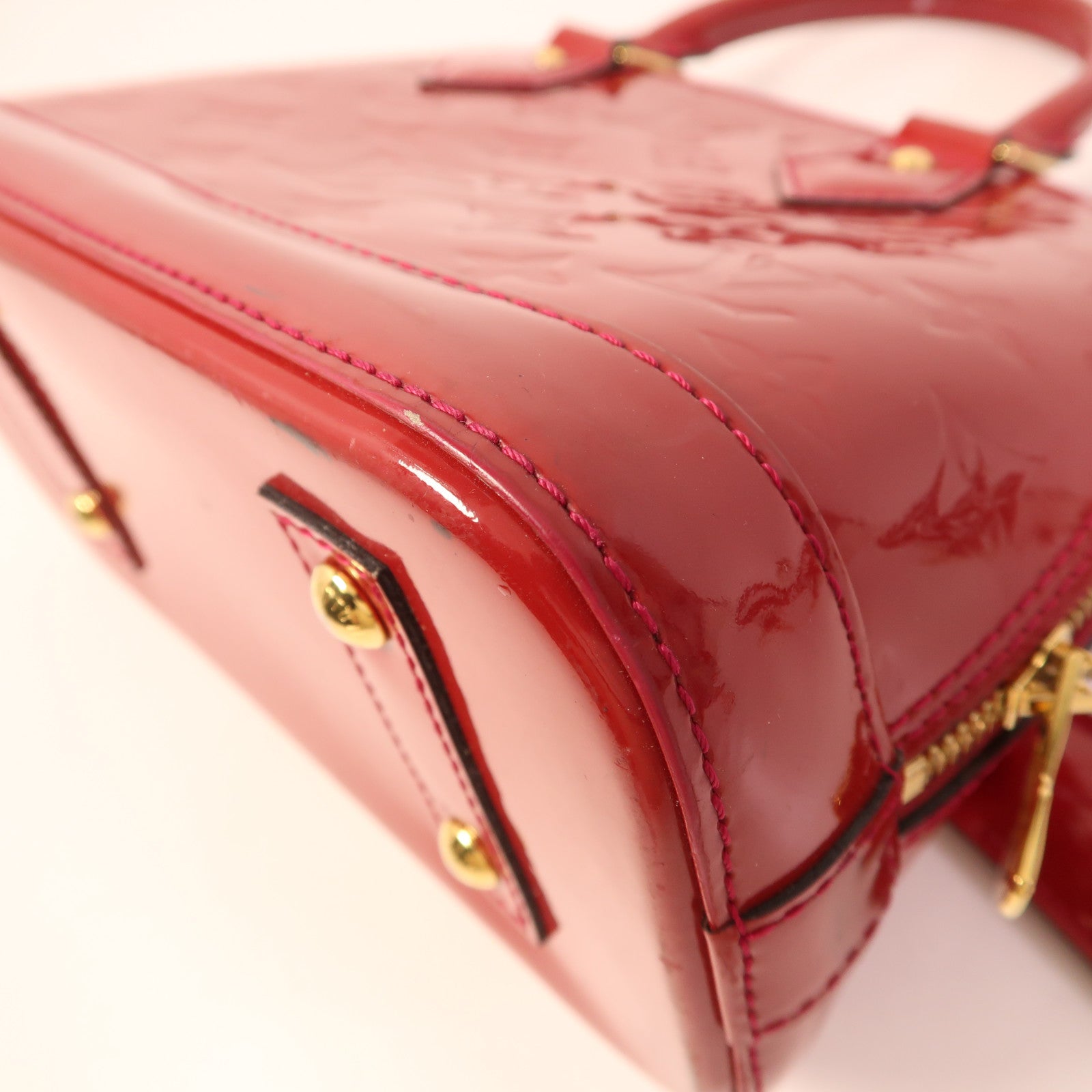 LOUIS VUITTON Vernis Alma BB金扣手挽肩背兩用袋