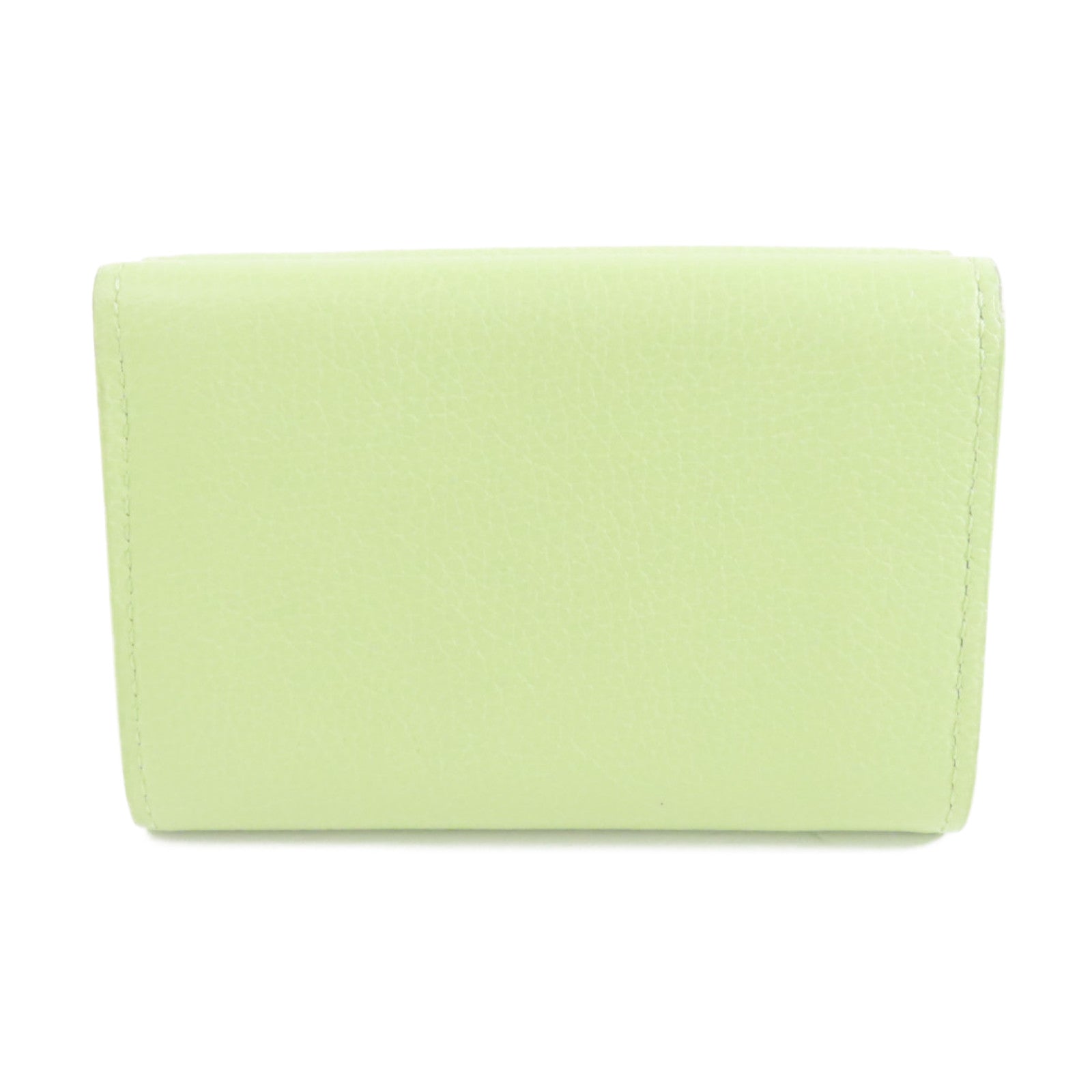 LOUIS VUITTON 牛皮皮革Lockmini Wallet銀扣錢包綠色