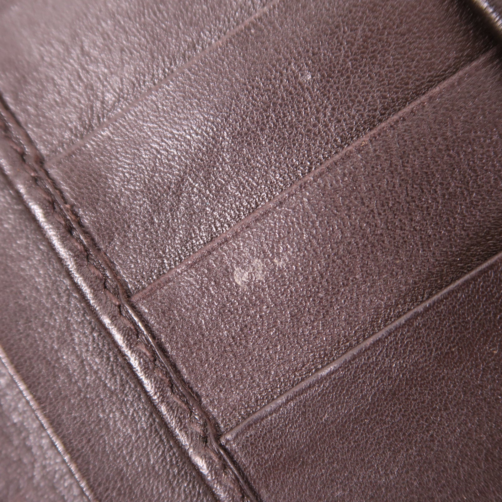 GUCCI GHW Long Wallet Calfskin Leather Brown