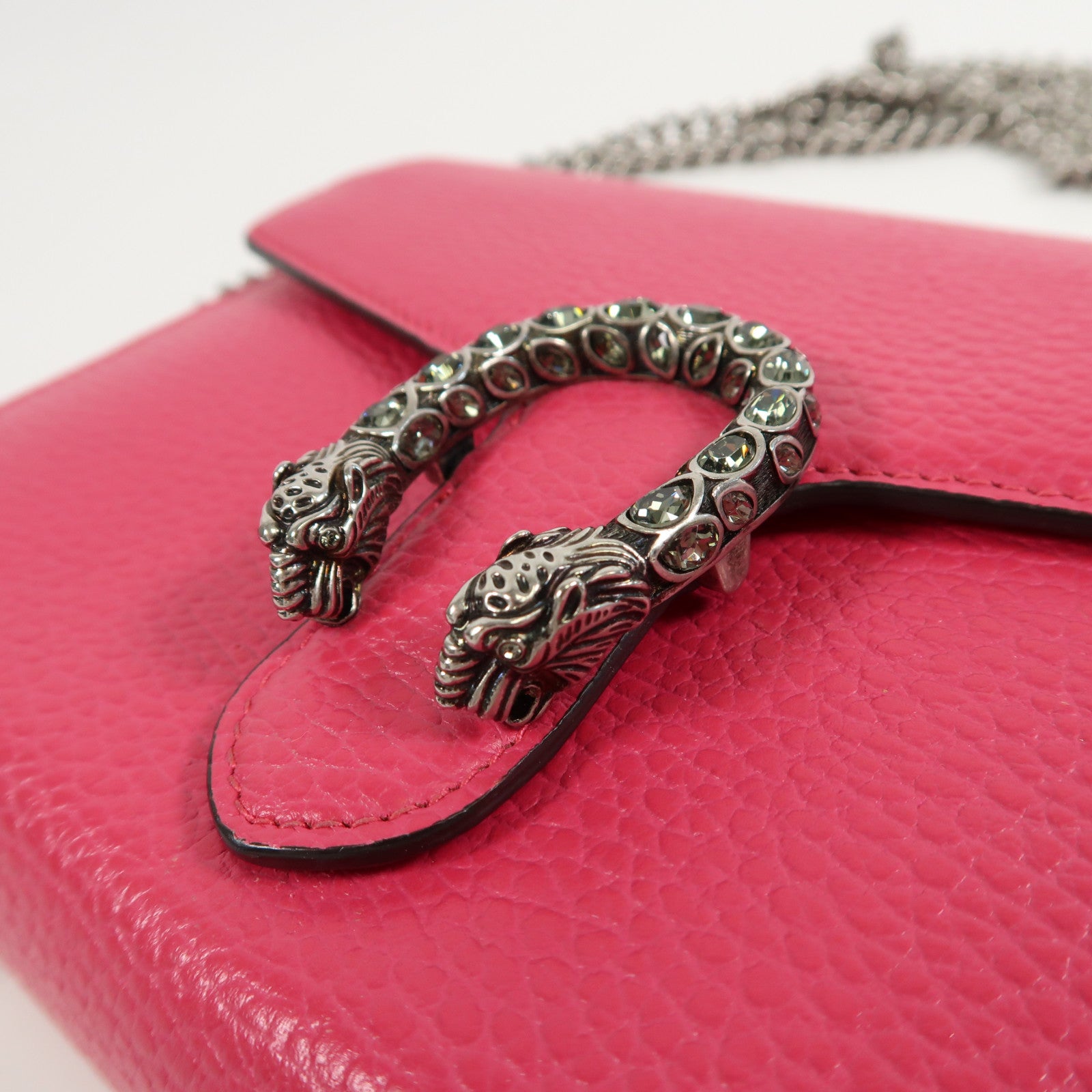 GUCCI GG Shoulder Bag Calfskin Leather