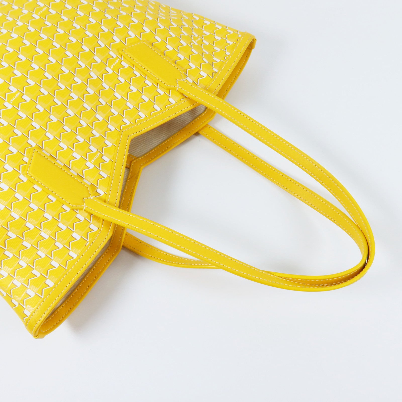 SELECTION 塗層帆布Moynat M Tote PM銀扣肩背袋