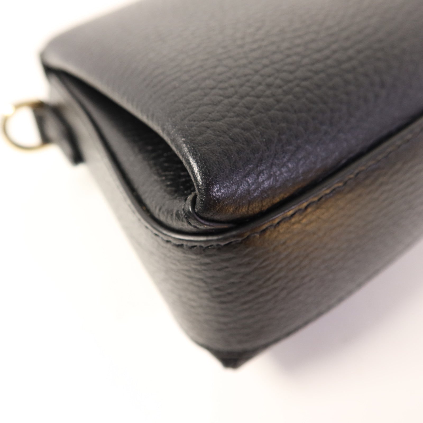 GUCCI 牛皮皮革Chain Shoulder金扣鏈帶肩背袋