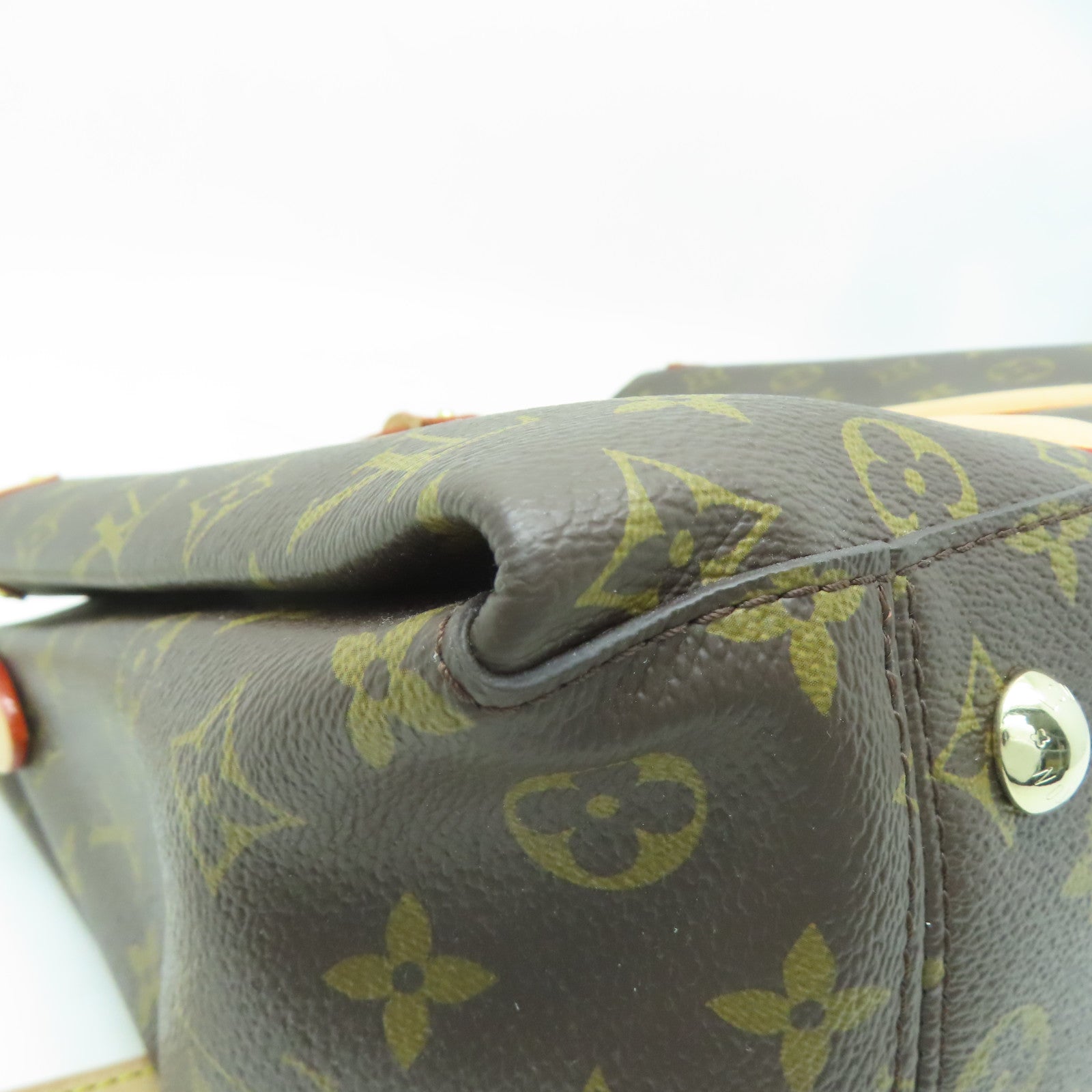 LOUIS VUITTON Monogram Soufflot BB金扣手挽肩背兩用袋啡色