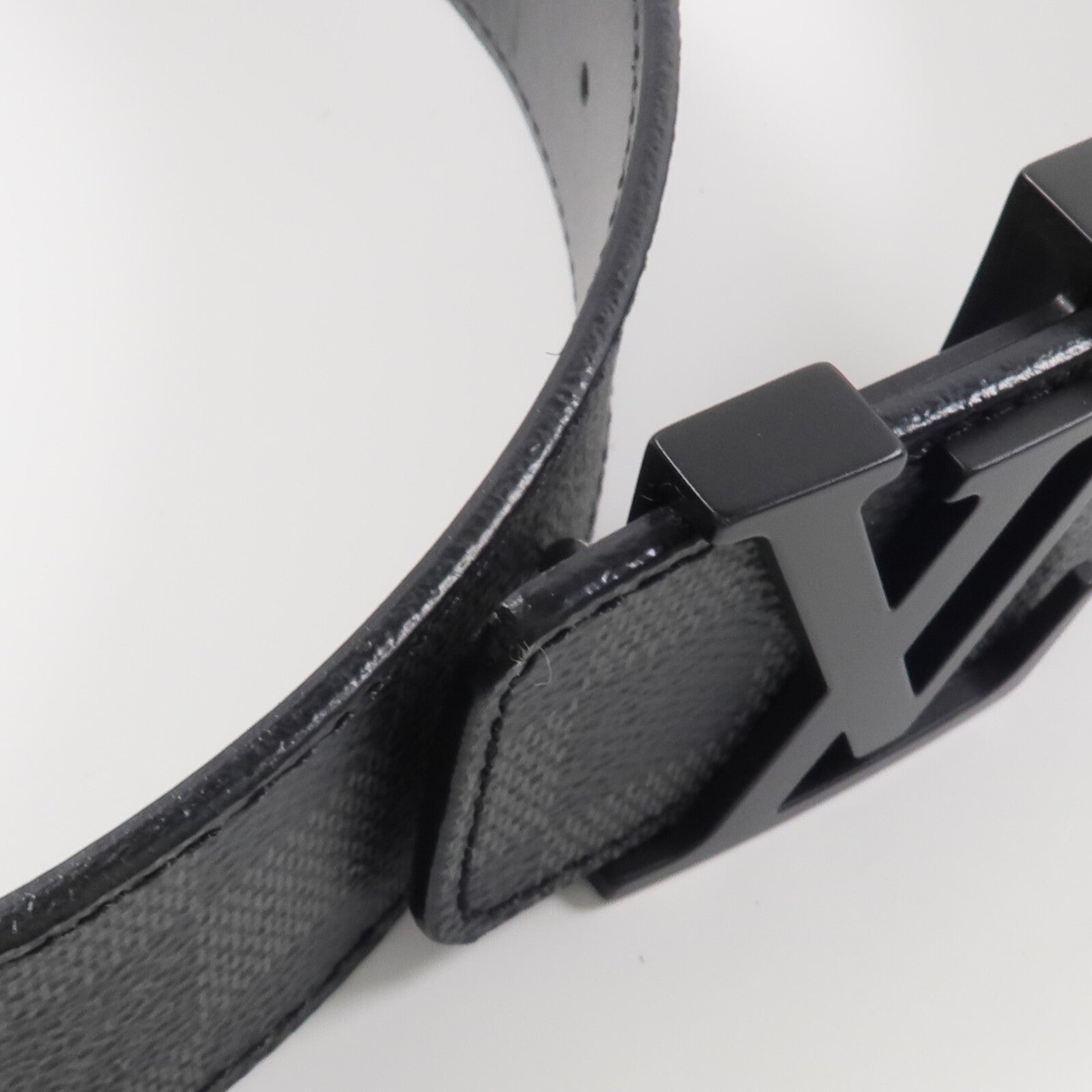 LOUIS VUITTON Damier Graphite Initiales Belt腰帶