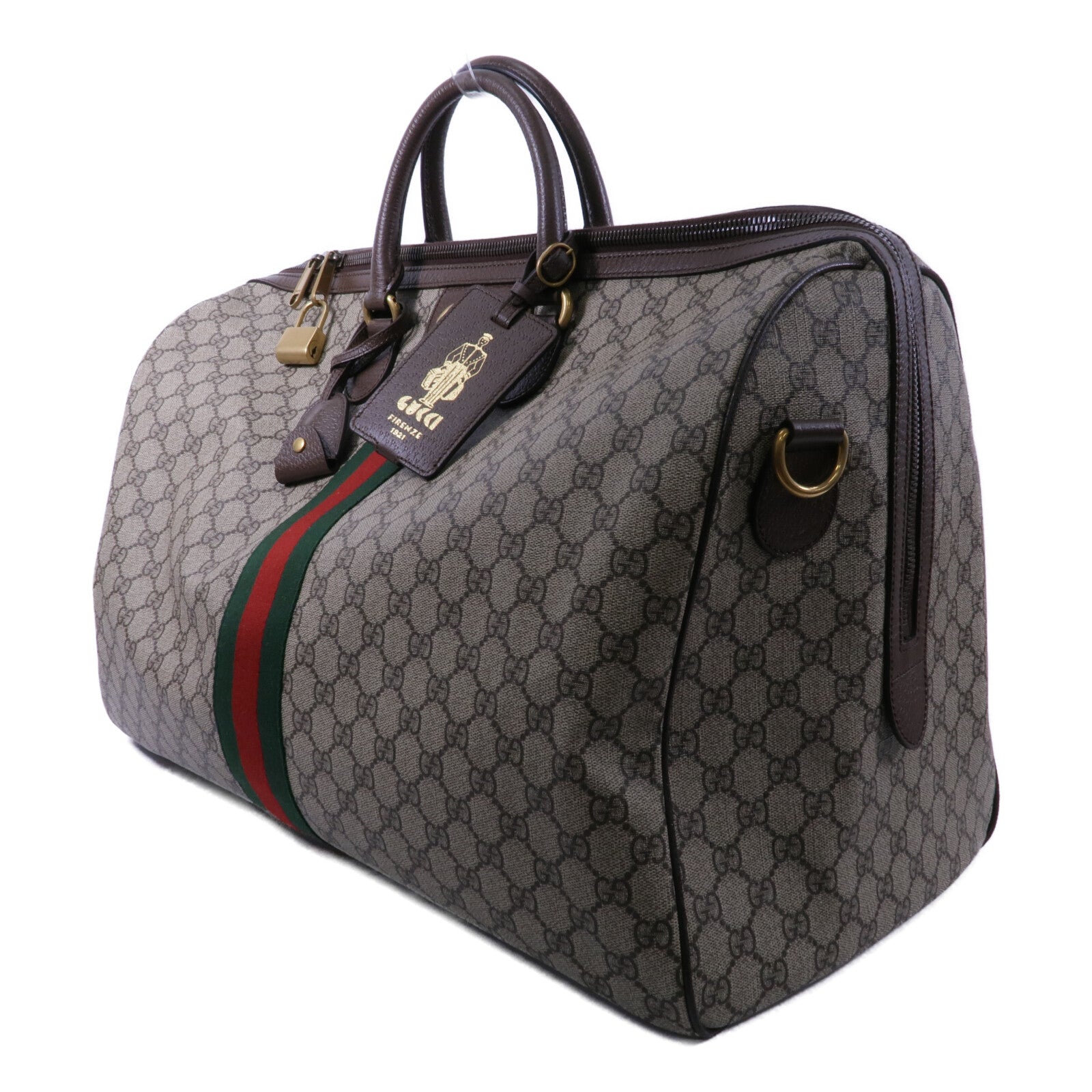 GUCCI 塗層帆布Ophidia GG Large Duffle Bag手挽肩背兩用袋