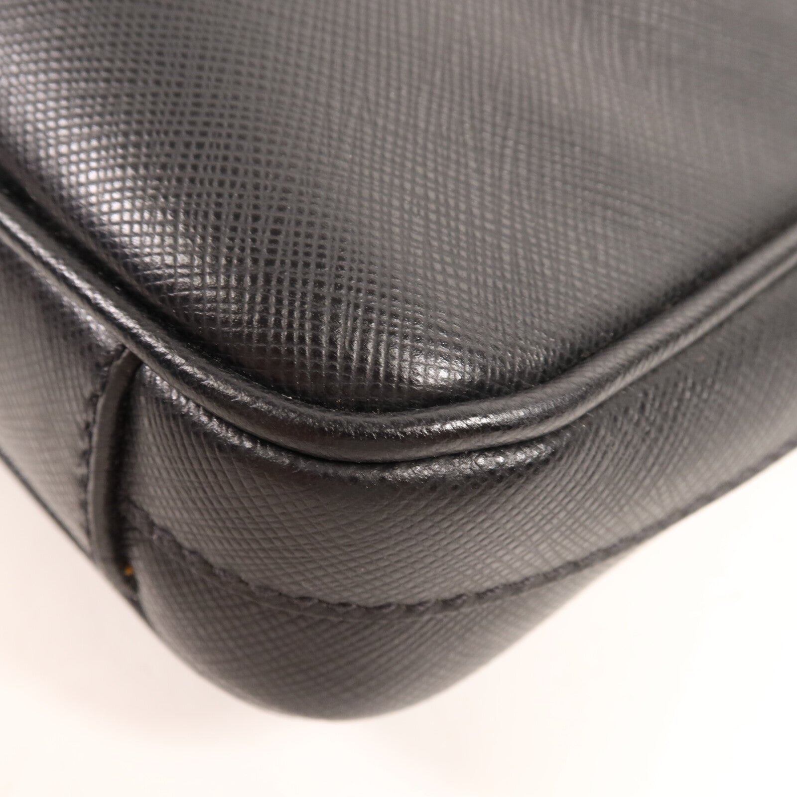 PRADA 牛皮皮革Work Bag銀扣公事包