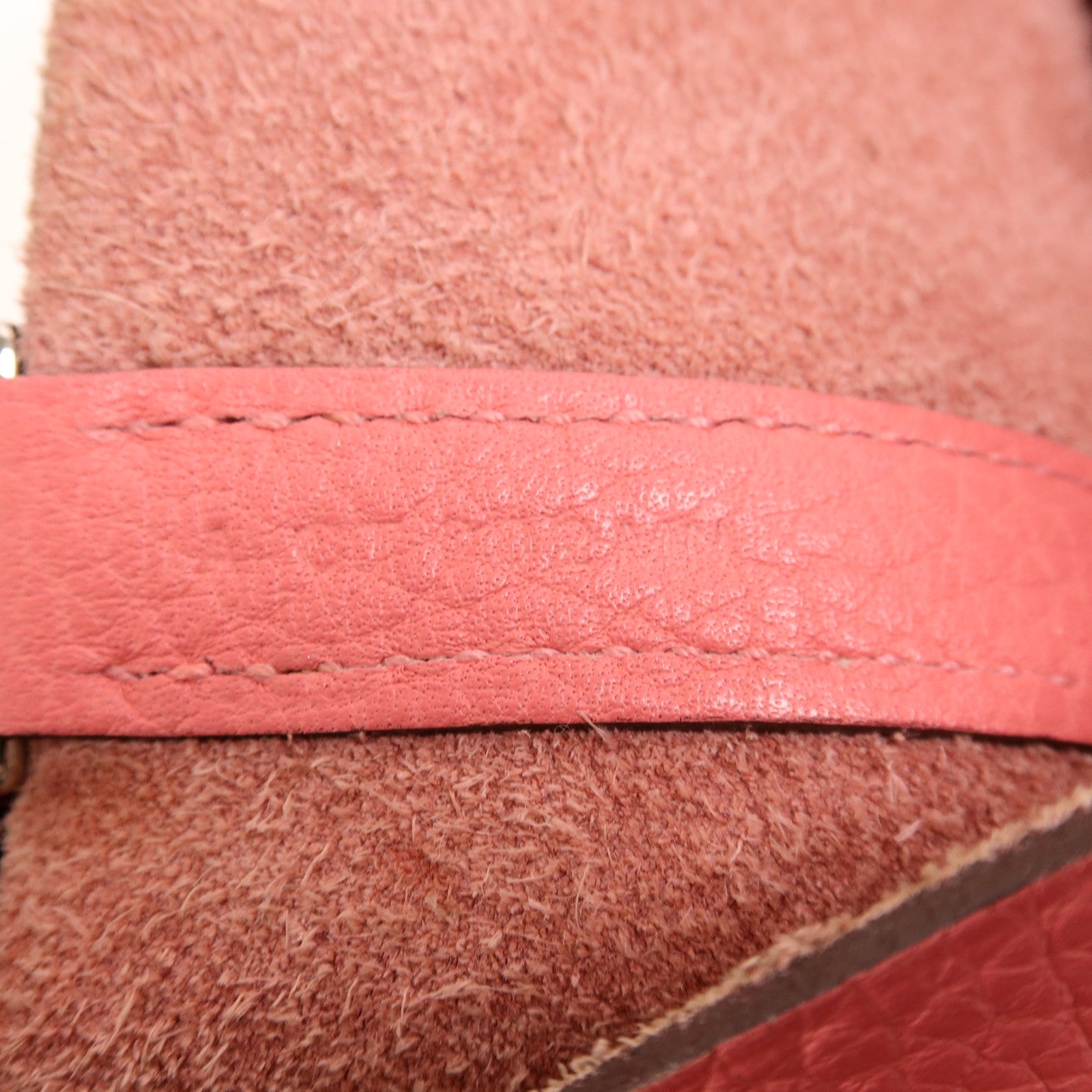 HERMES Clemence皮革Picotin PM手挽袋Rose Lipstick
