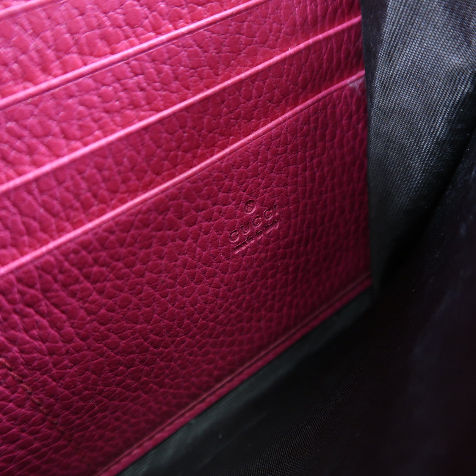 GUCCI GG Shoulder Bag Calfskin Leather