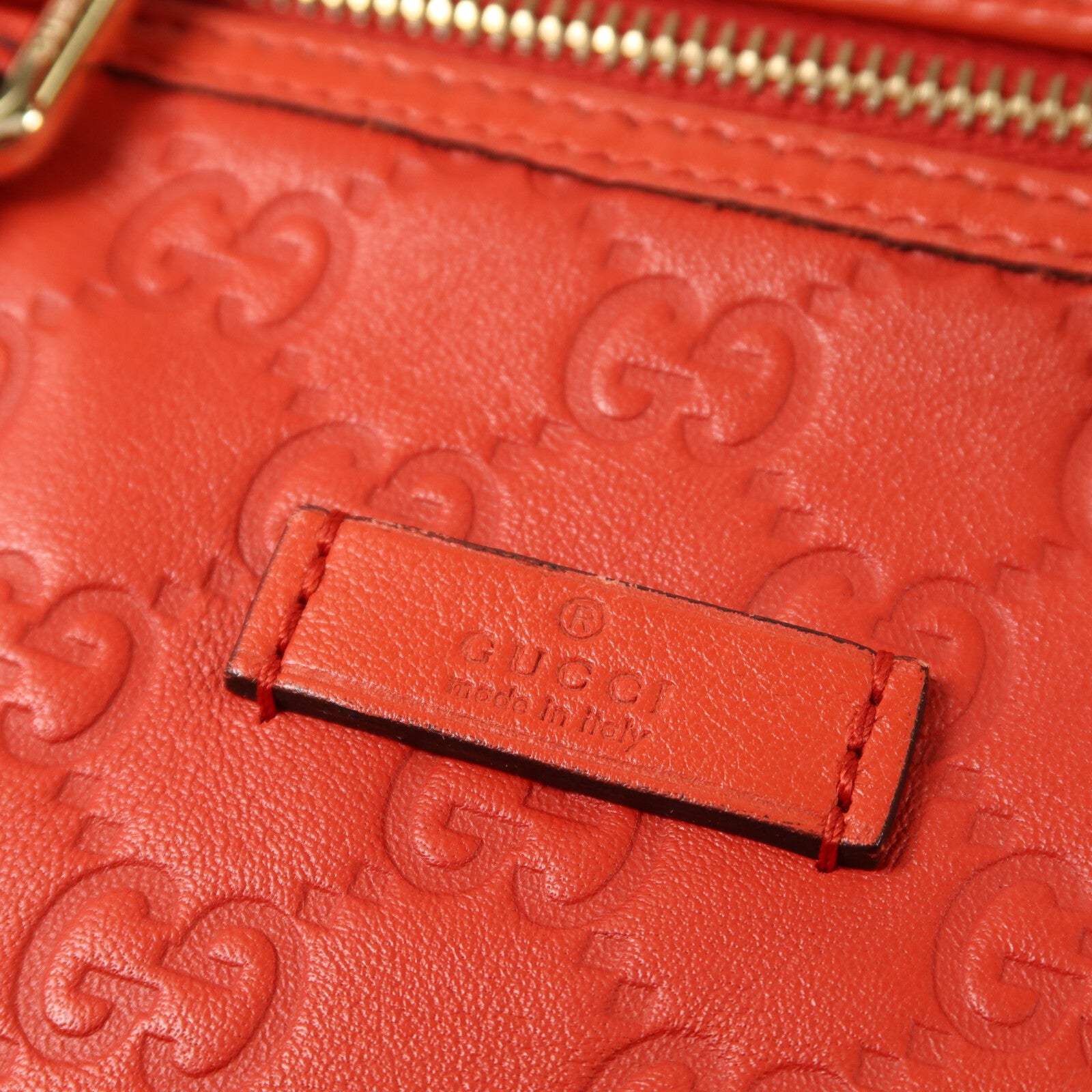 GUCCI 牛皮皮革Hand Bag金扣手挽袋