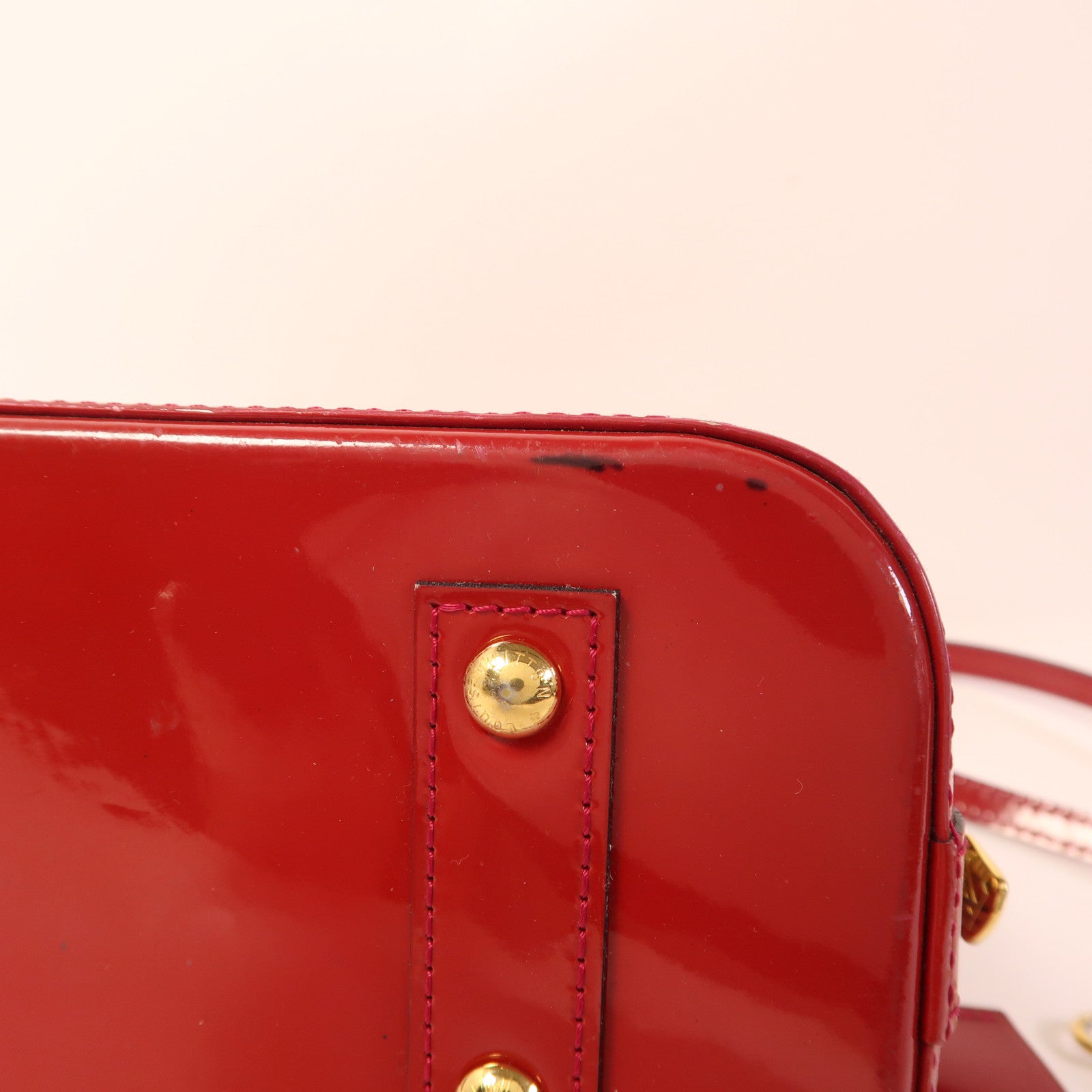 LOUIS VUITTON Vernis Alma BB金扣手挽肩背兩用袋