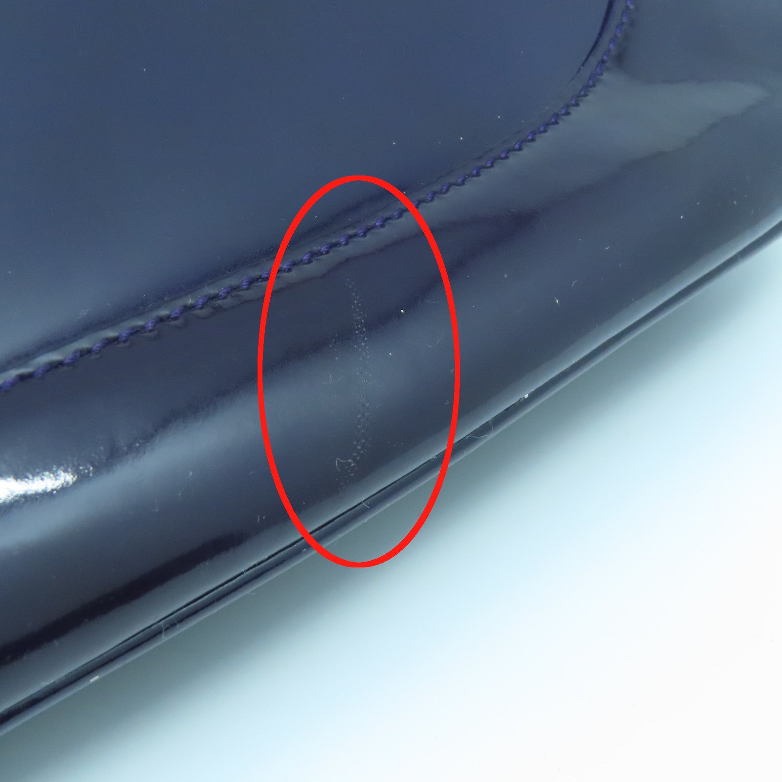 GUCCI 【激減優惠】漆皮皮革Handbag銀扣手挽袋紫色