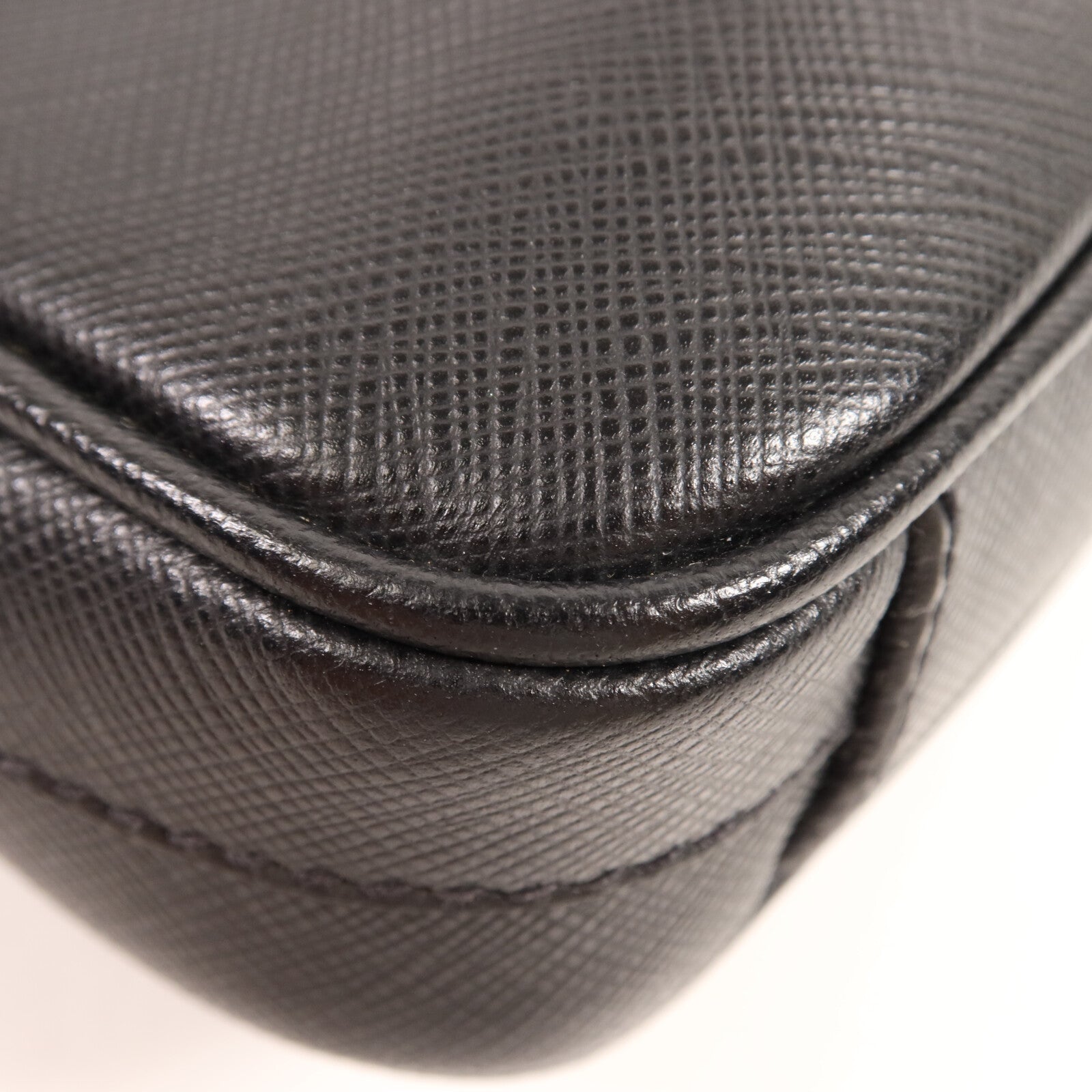 PRADA 牛皮皮革Work Bag銀扣公事包