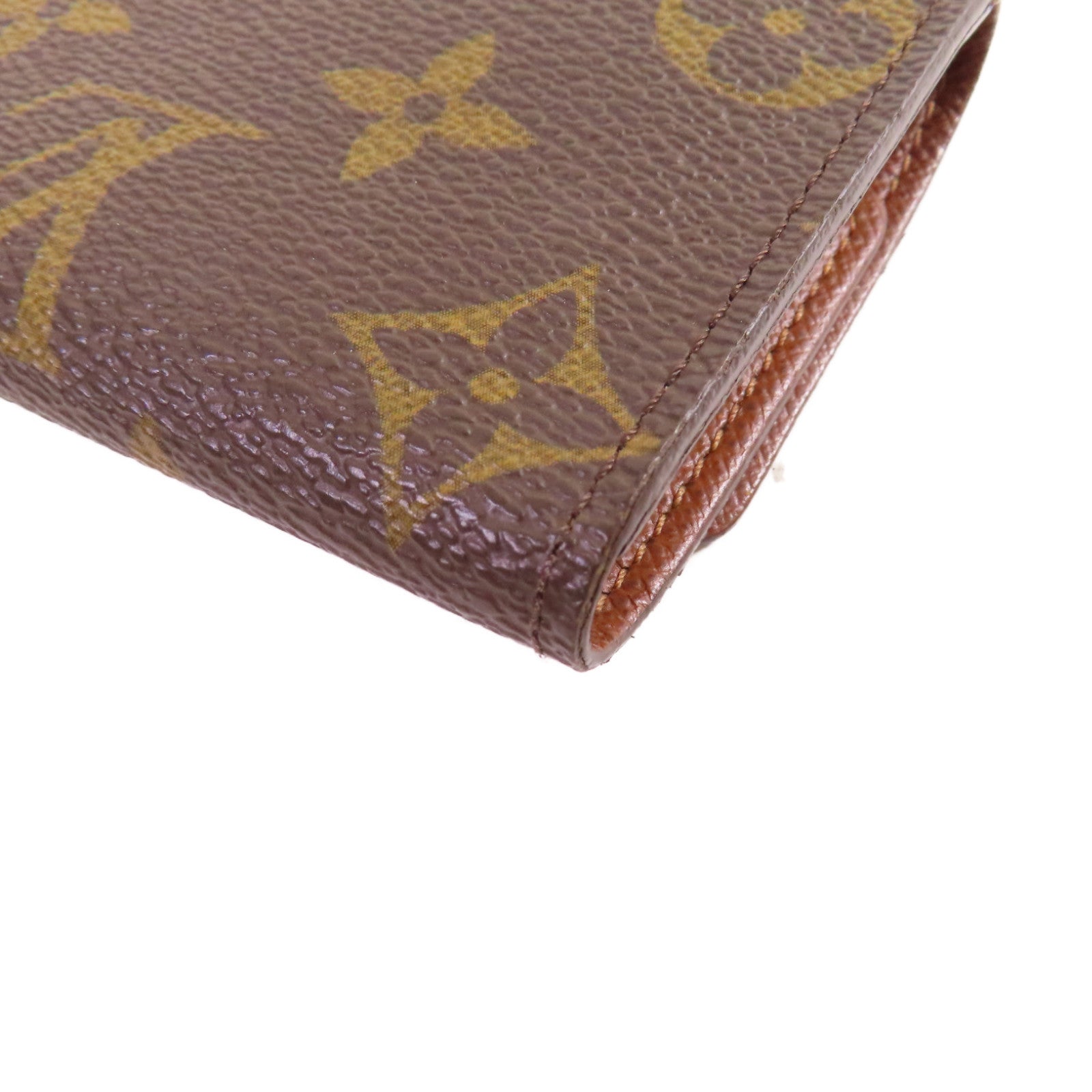 LOUIS VUITTON Monogram 5 Key Holder金扣鎖匙包啡色