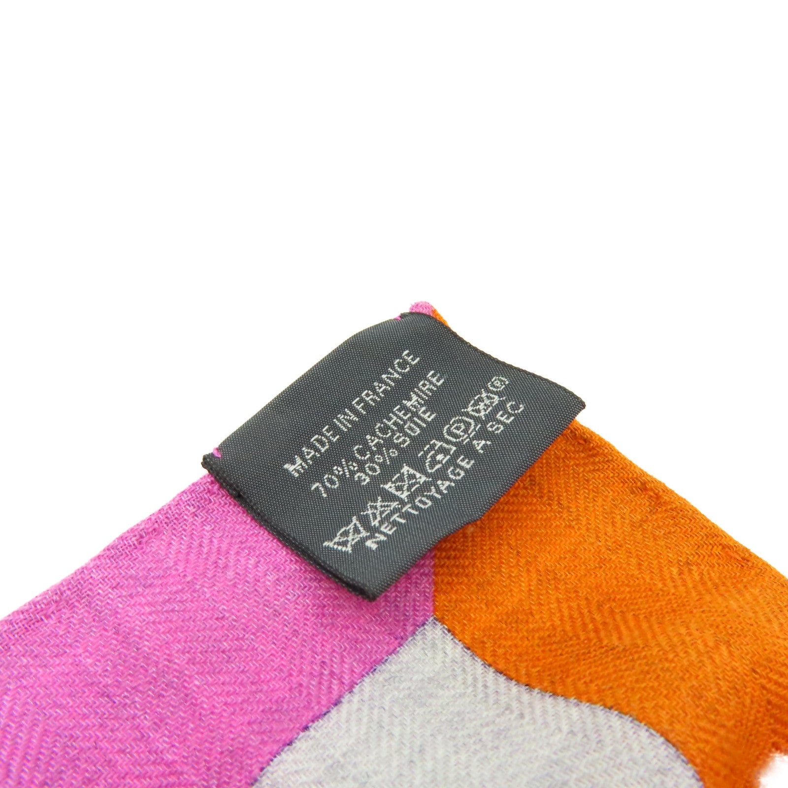 HERMES 【激減優惠】羊絨/絲質Scarf絲巾灰色/橙色/彩色