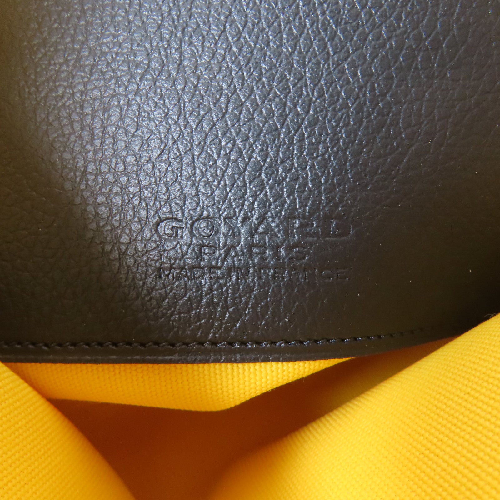 GOYARD 塗層帆布Pochette PM銀扣小袋黑色/啡色