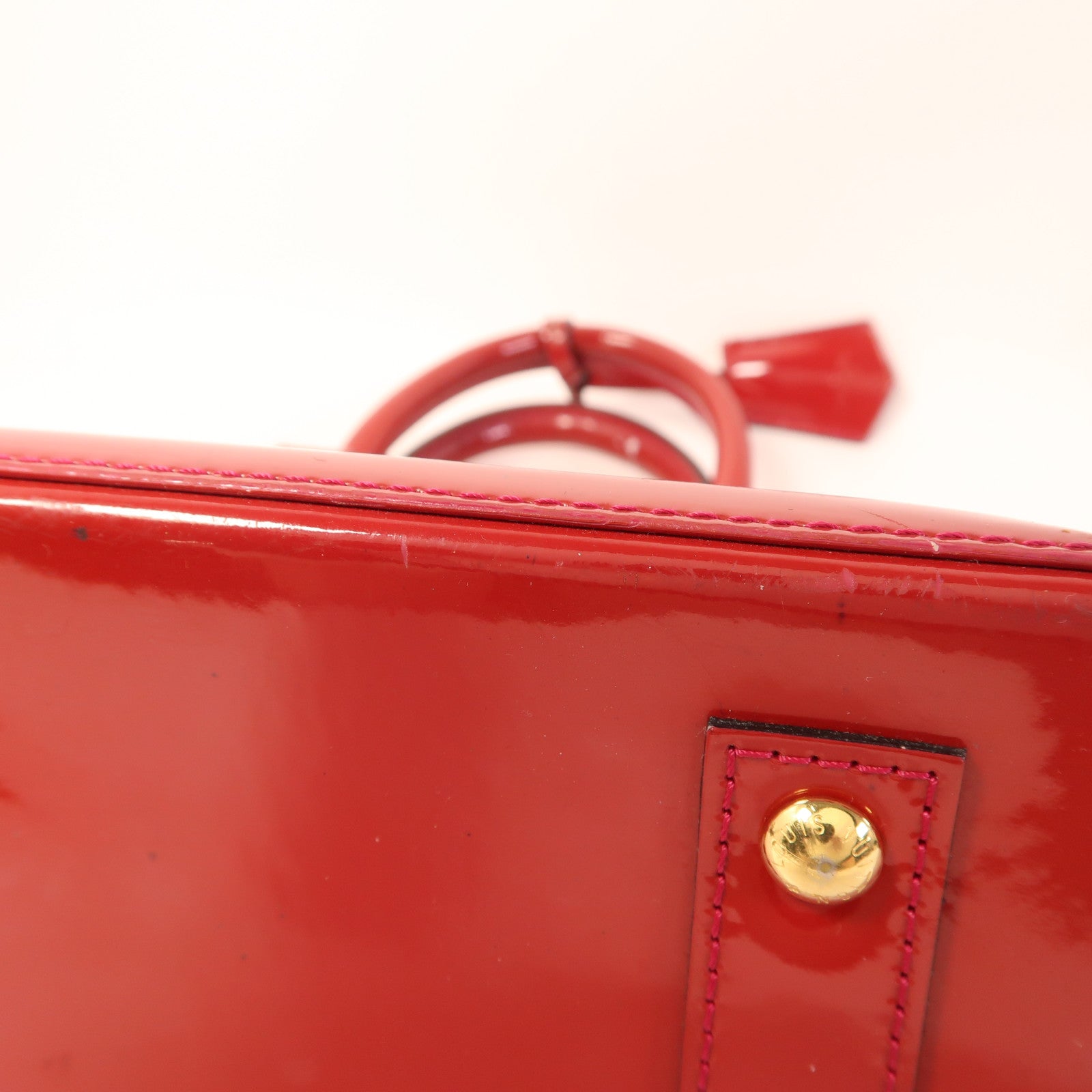 LOUIS VUITTON Vernis Alma BB金扣手挽肩背兩用袋