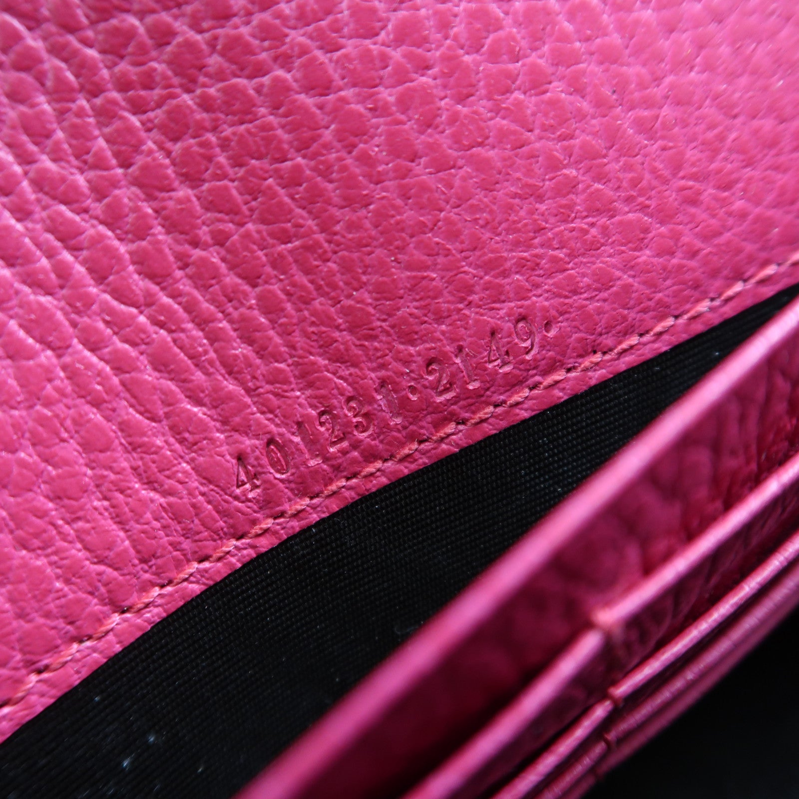 GUCCI GG Shoulder Bag Calfskin Leather