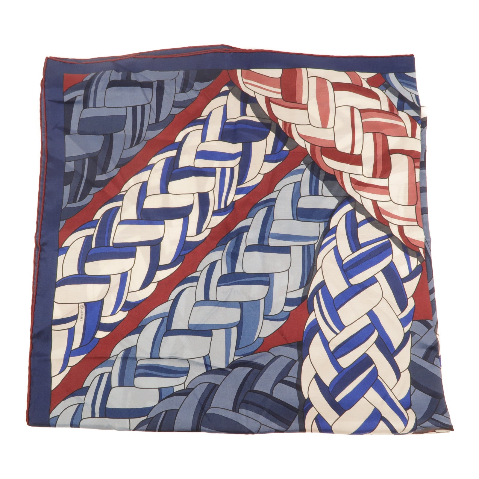 HERMES 【激減優惠】絲質/棉質Scarf 90x90cm絲巾