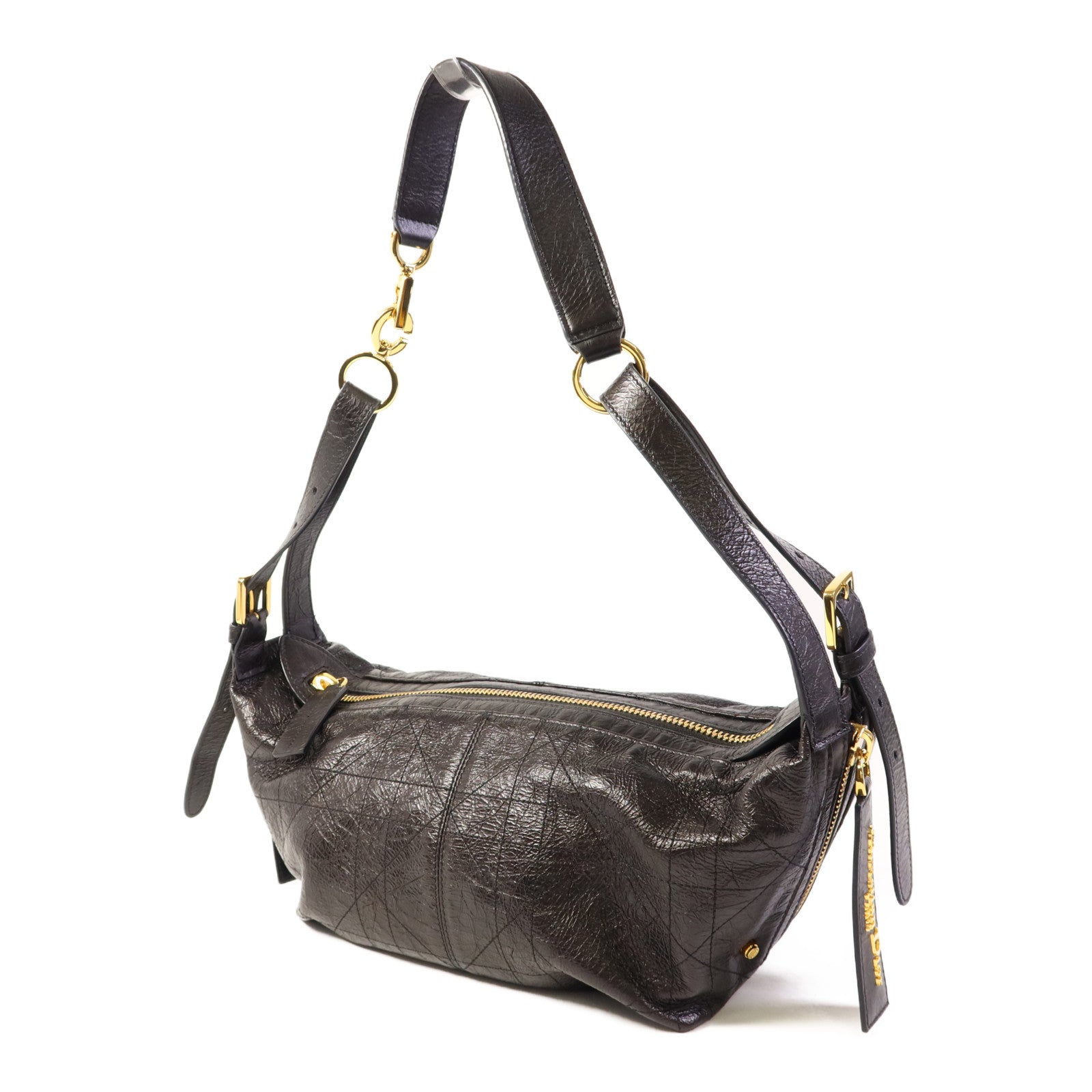 Dior 牛皮皮革D-Journey金扣肩背袋