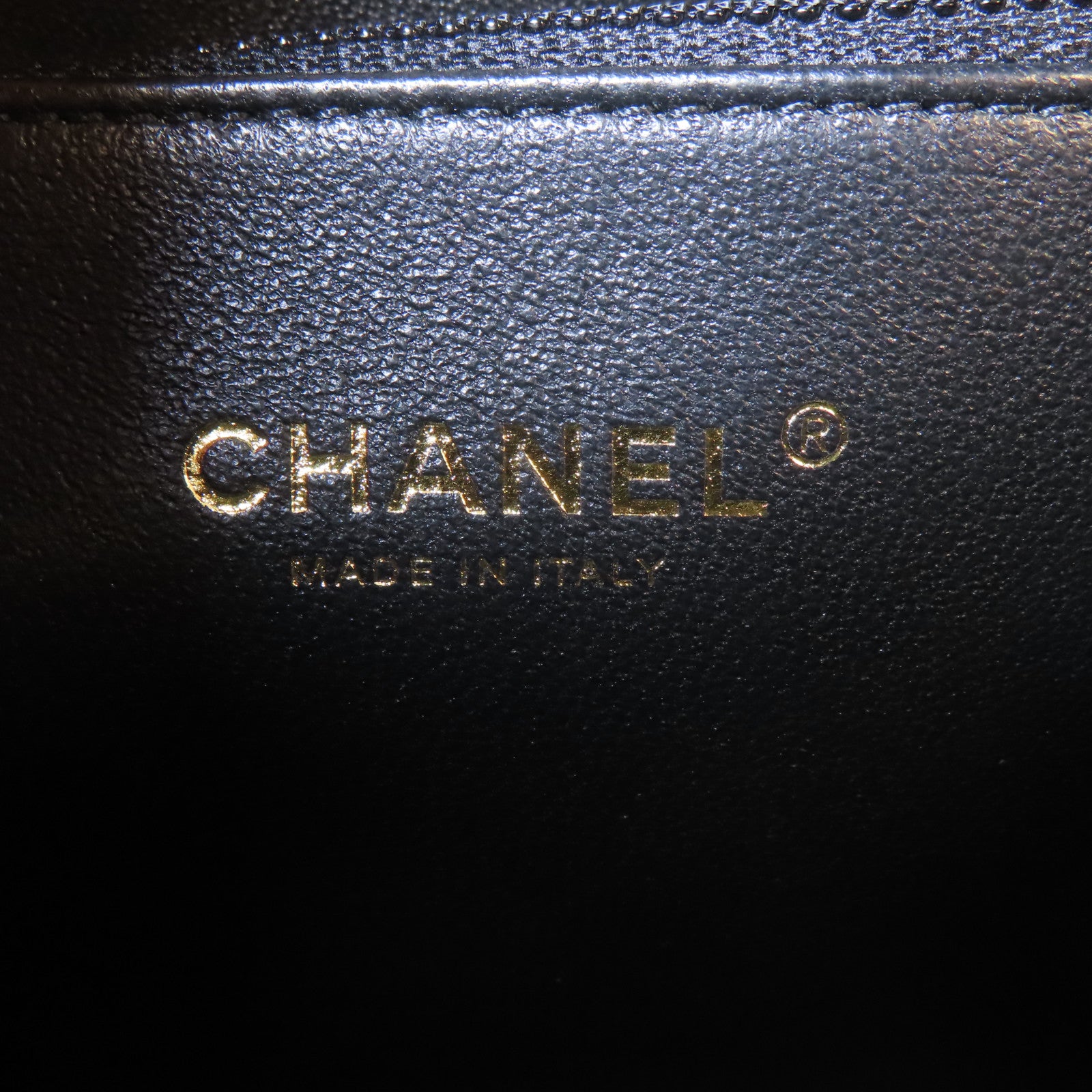 CHANEL 菱格Caviar皮革Vanity Case金扣手挽肩背兩用袋黑色