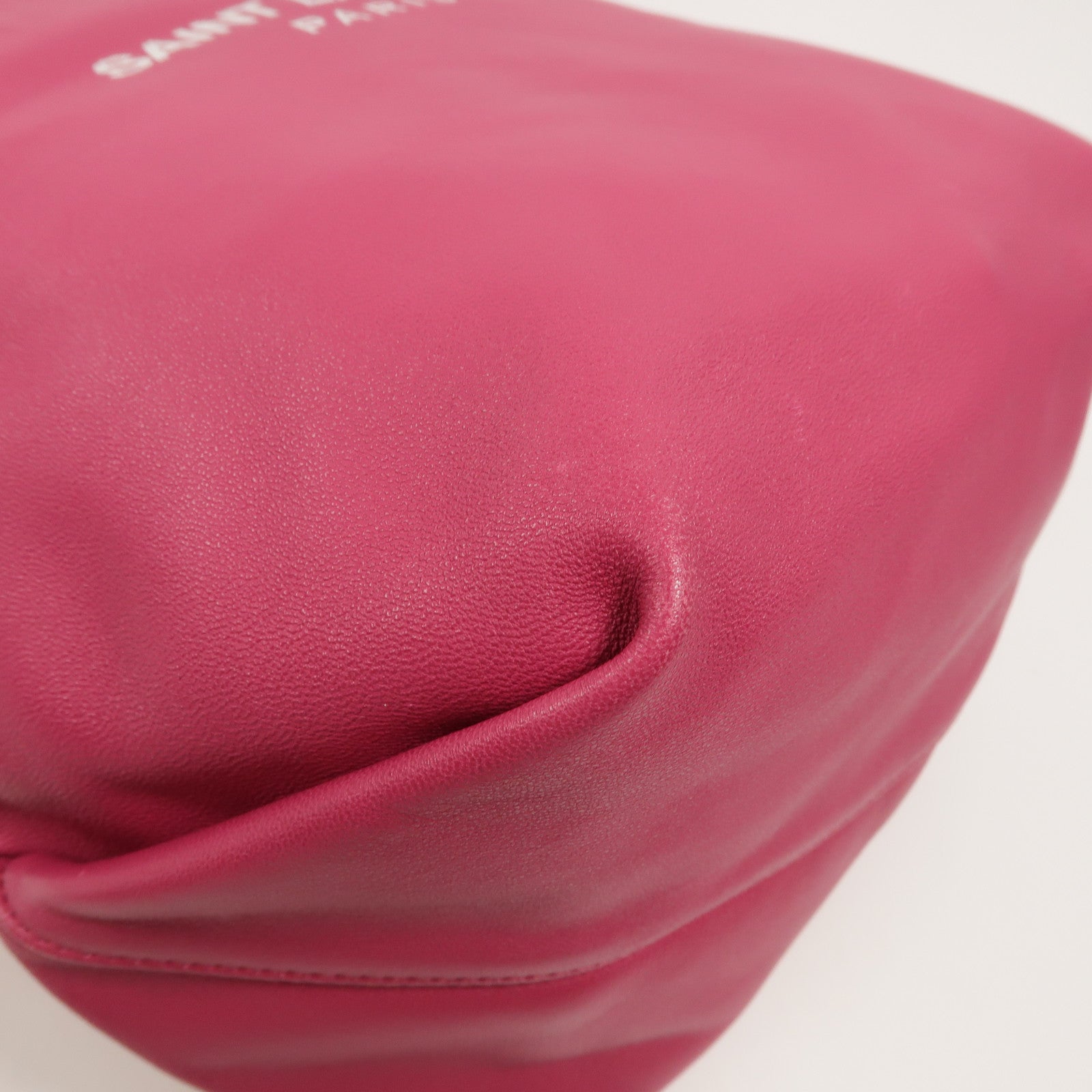 YVES SAINT LAURENT 羊皮皮革Teddy Bucket肩背袋