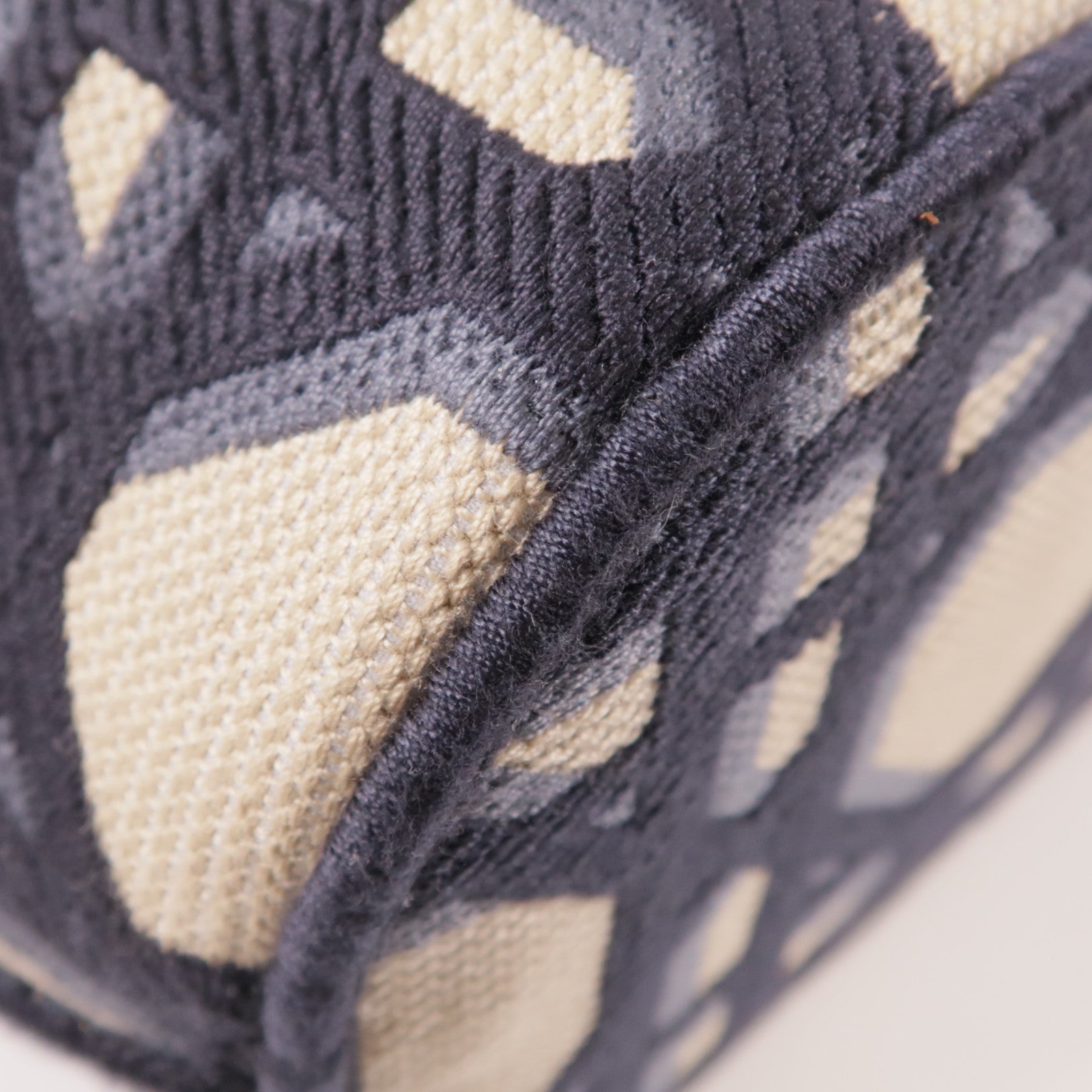 Dior CD GHW Hat Basket 2 Way Bag Canvas Navy/Beige