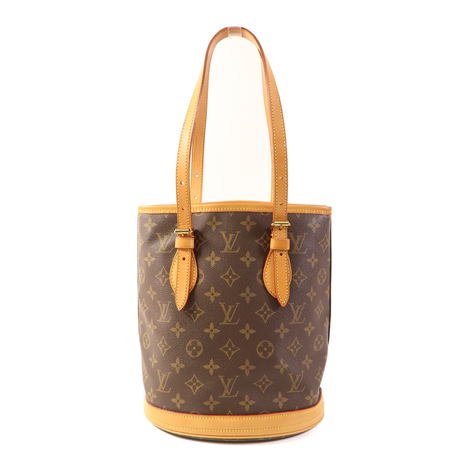 LOUIS VUITTON Monogram Bucket PM金扣手挽袋