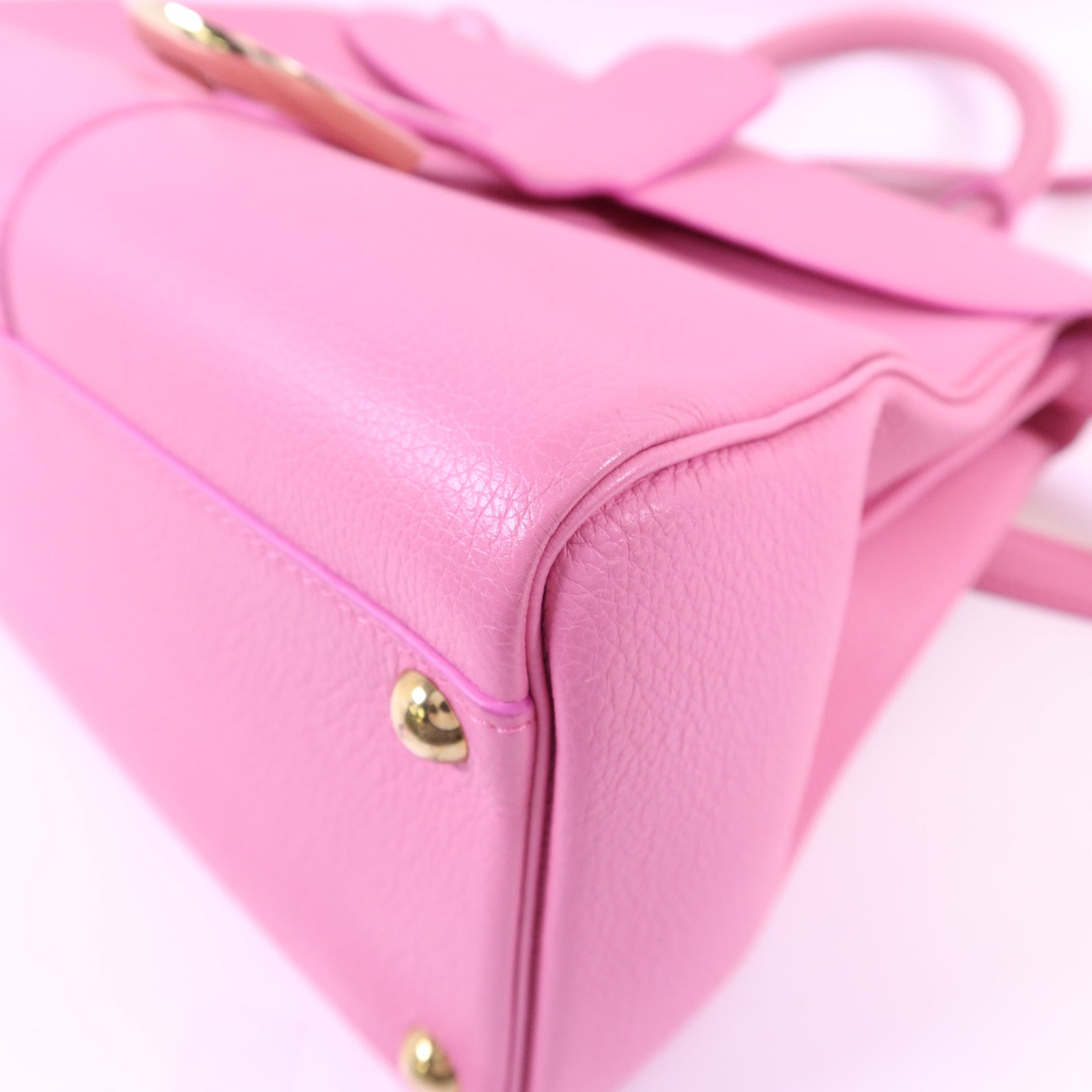 Delvaux 牛皮皮革Brillant MM金扣手挽肩背兩用袋