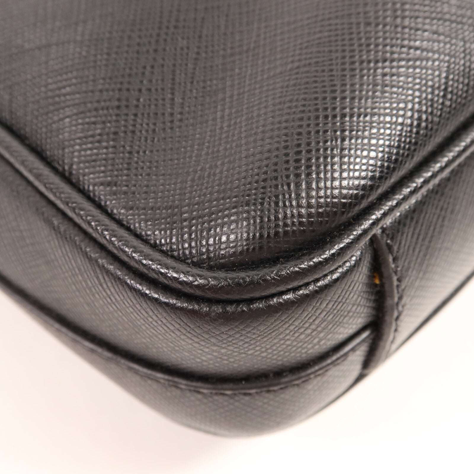 PRADA 牛皮皮革Work Bag銀扣公事包