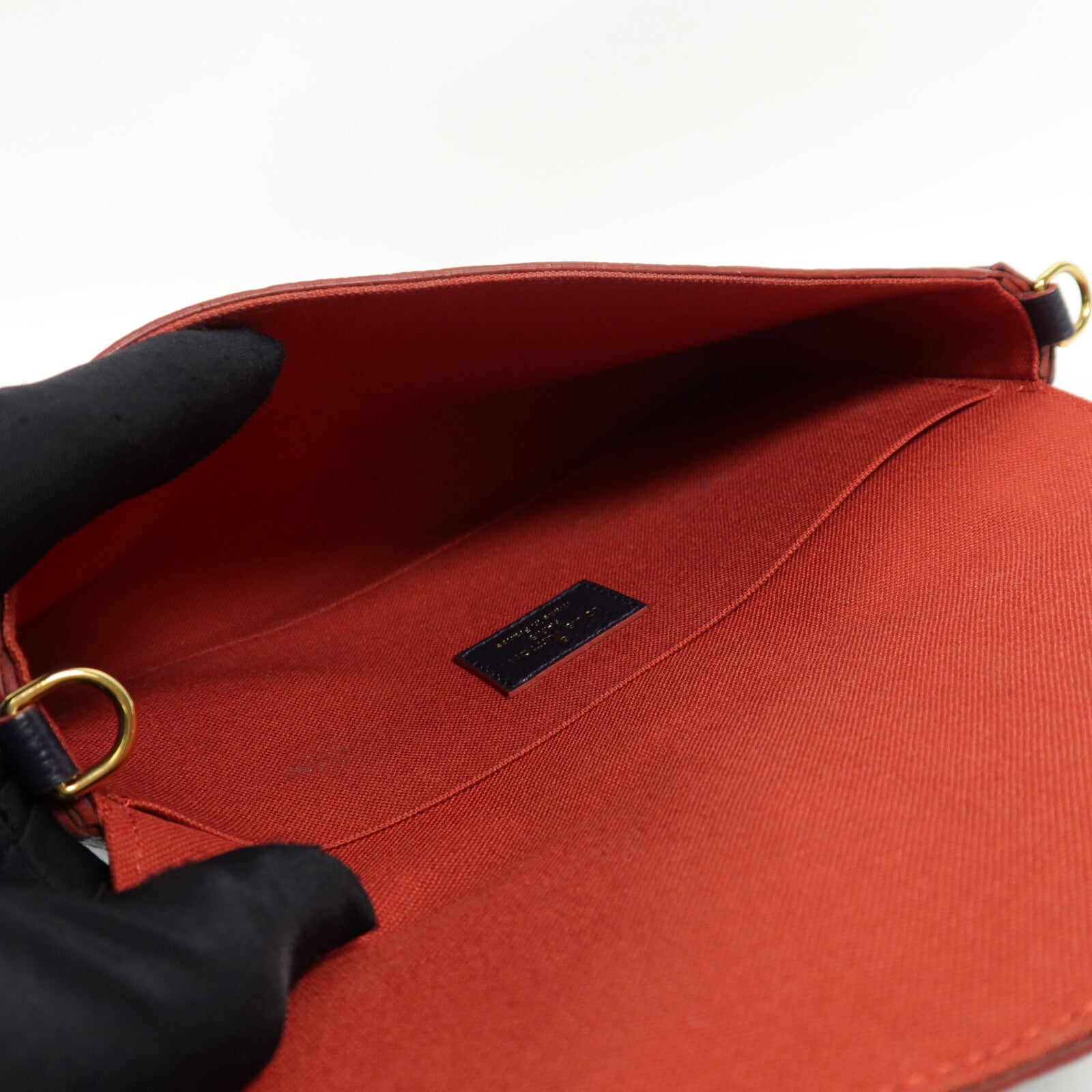 LOUIS VUITTON Monogram Empreinte Pochette Felicie鏈帶肩背袋