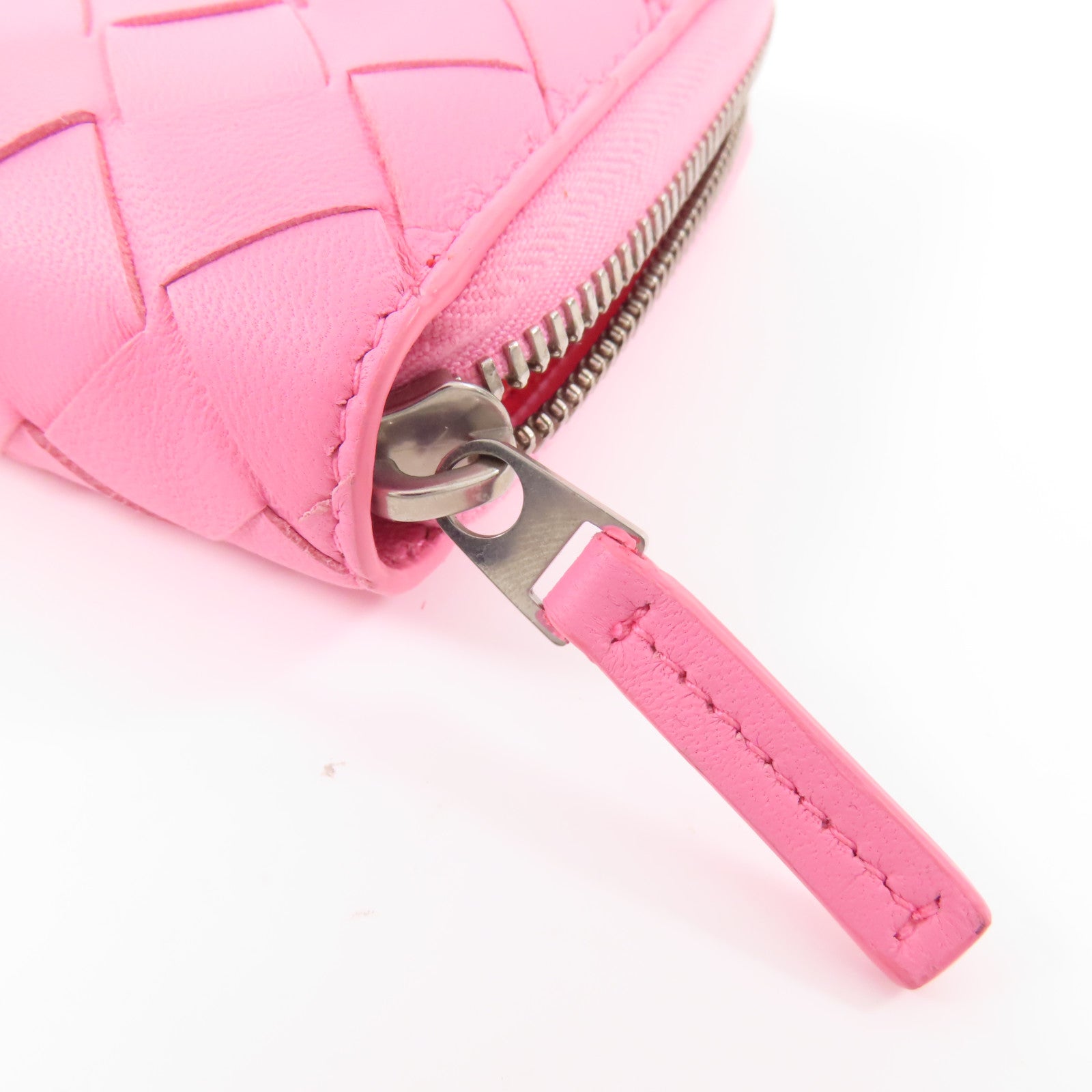 BOTTEGA VENETA 【激減優惠】牛皮皮革Long Round Wallet銀扣長錢包