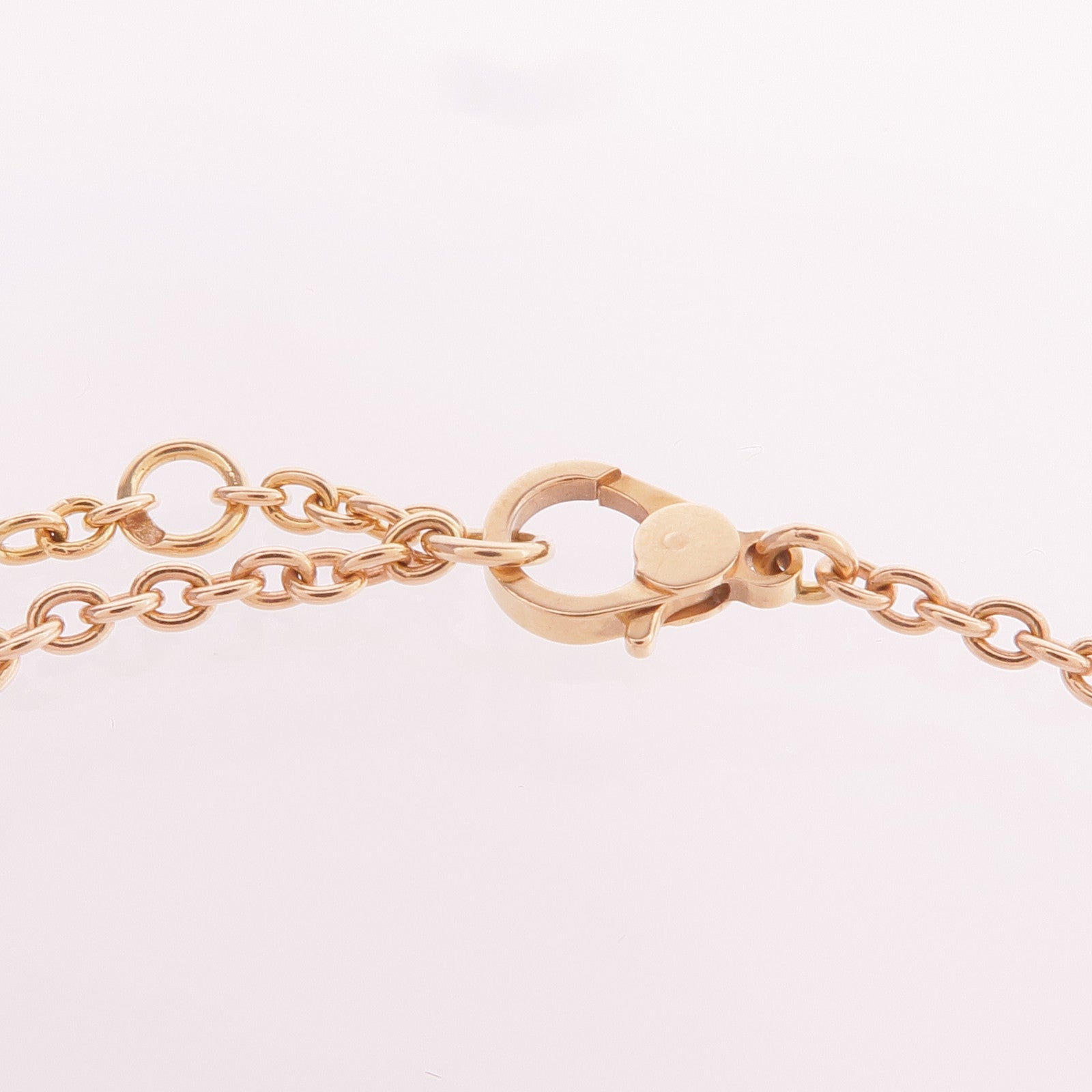 HERMES 18K玫瑰金Finesse Bracelet鑽石手鏈