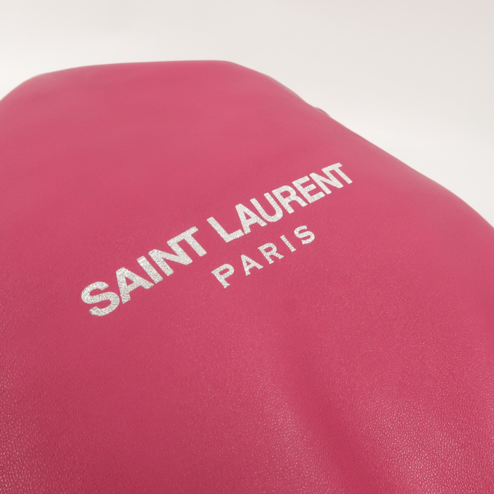 YVES SAINT LAURENT 羊皮皮革Teddy Bucket肩背袋