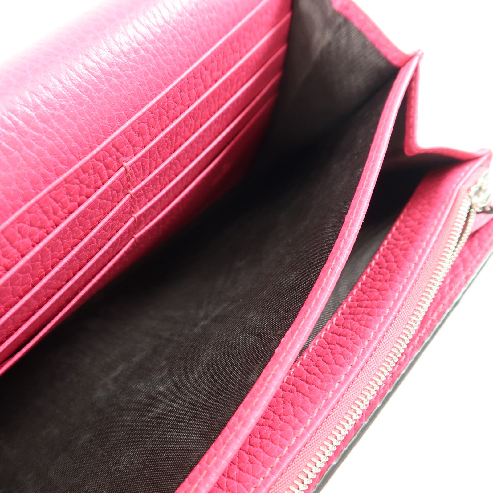 GUCCI GG Shoulder Bag Calfskin Leather