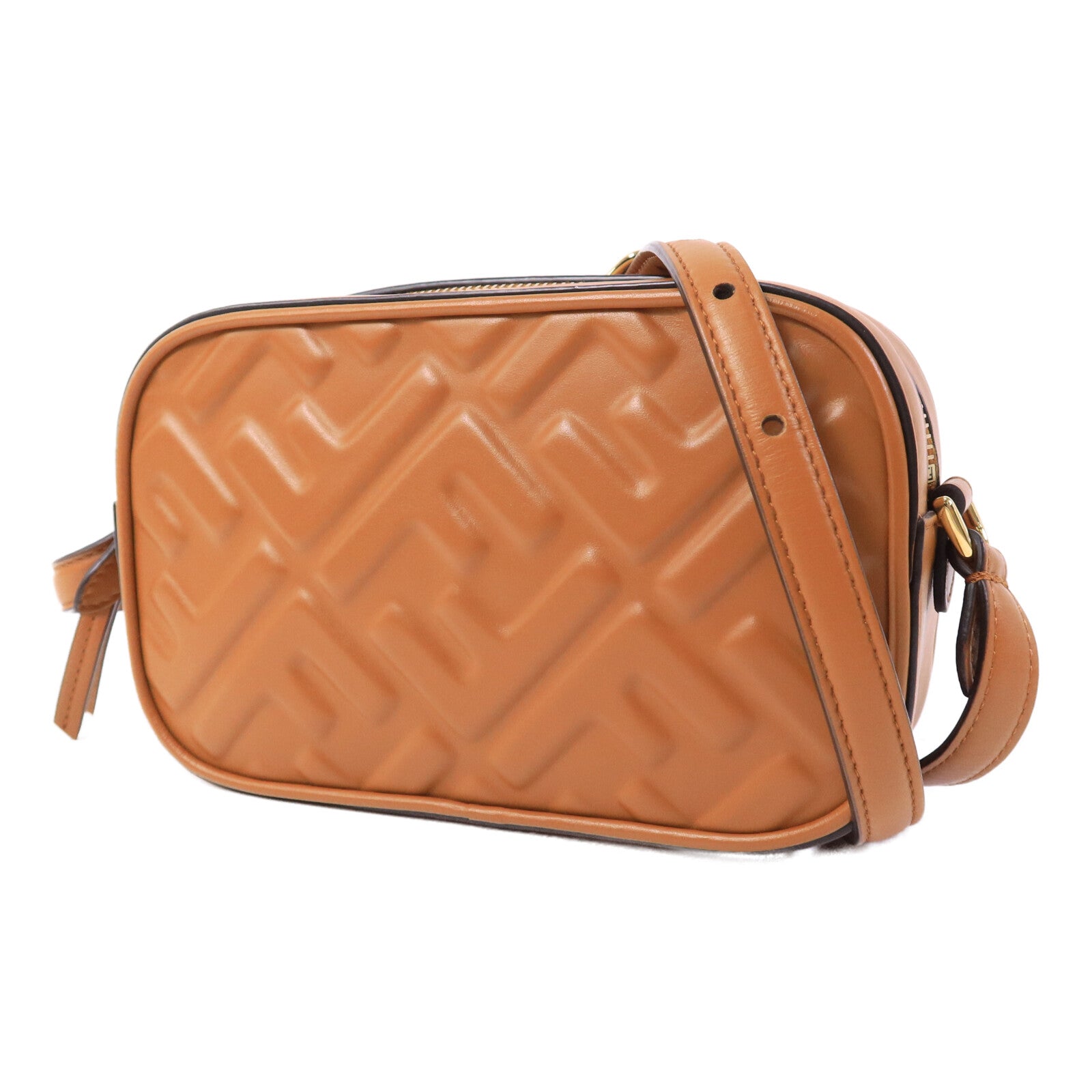 FENDI 牛皮皮革FF Logo Camera Case肩背袋