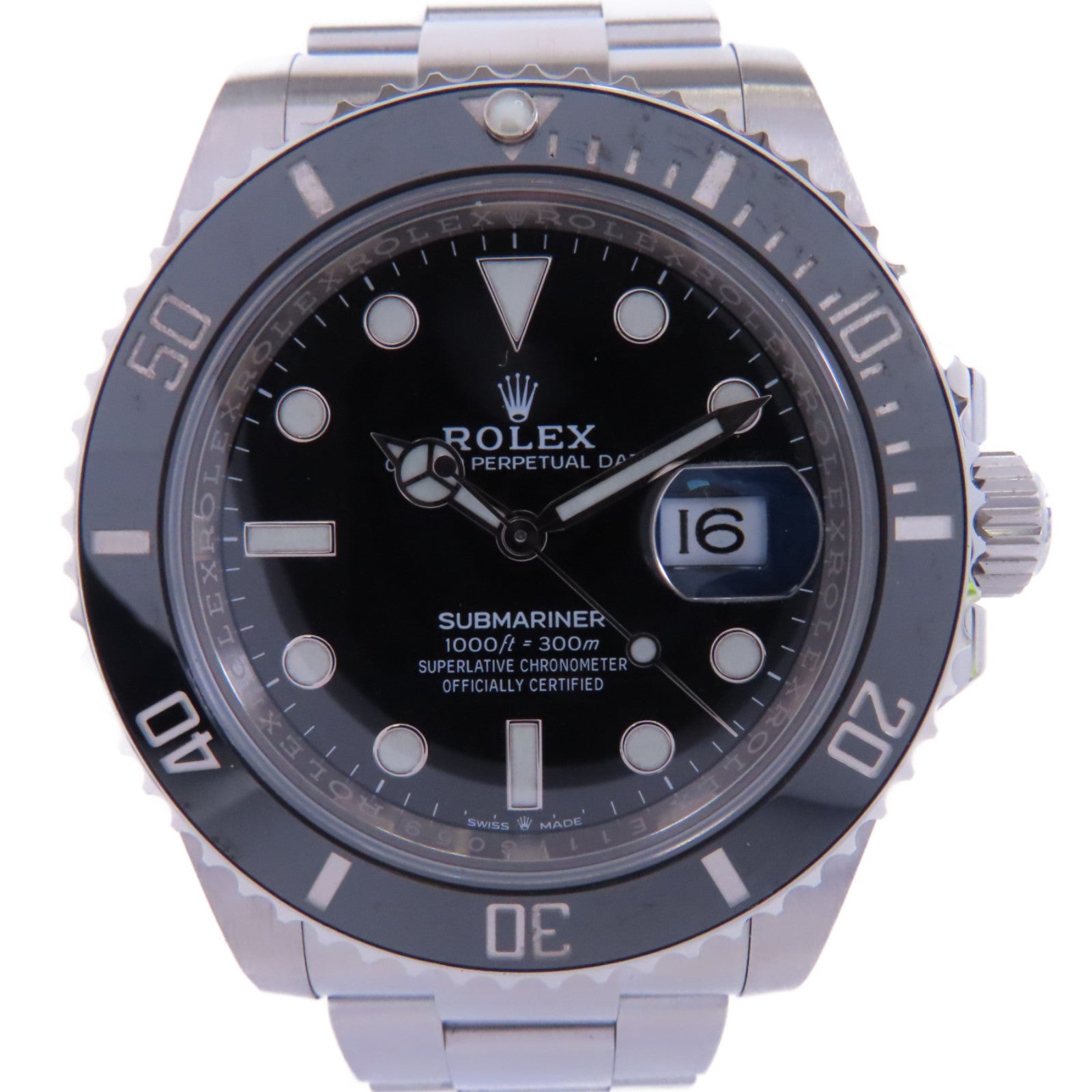 ROLEX Submariner Date不鏽鋼手錶自動機芯黑色