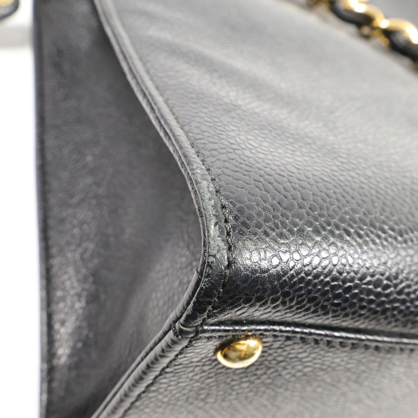 CHANEL 牛皮皮革Vintage Shoulder Bag鏈帶手挽袋